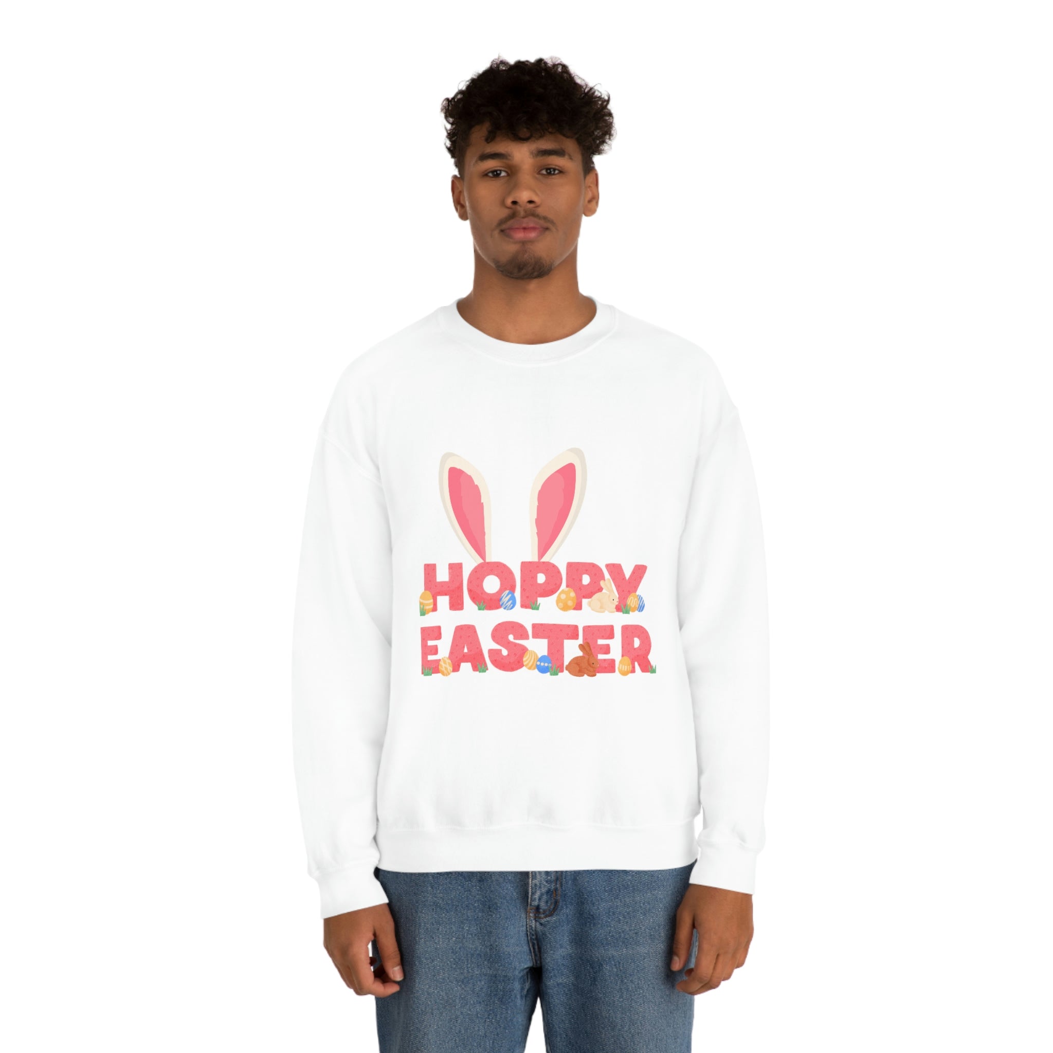 The Hoppy Easter Unisex Heavy Blend™ Crewneck Sweatshirt