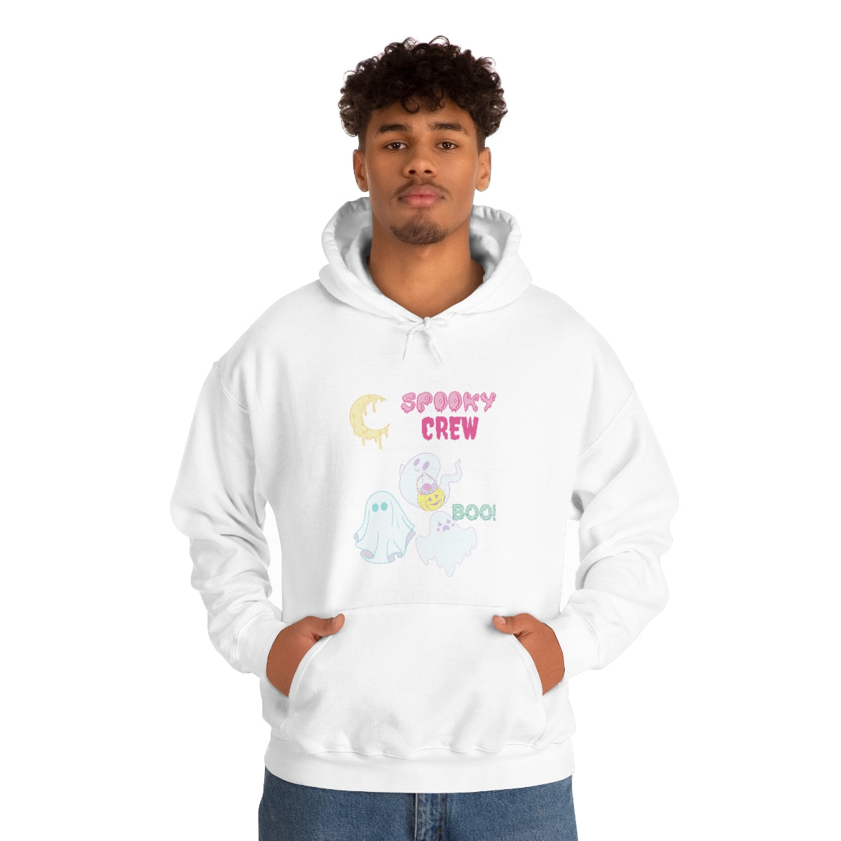 Spooky Crew BOO Unisex Heavy Blend™ Hooded Sweatshirt