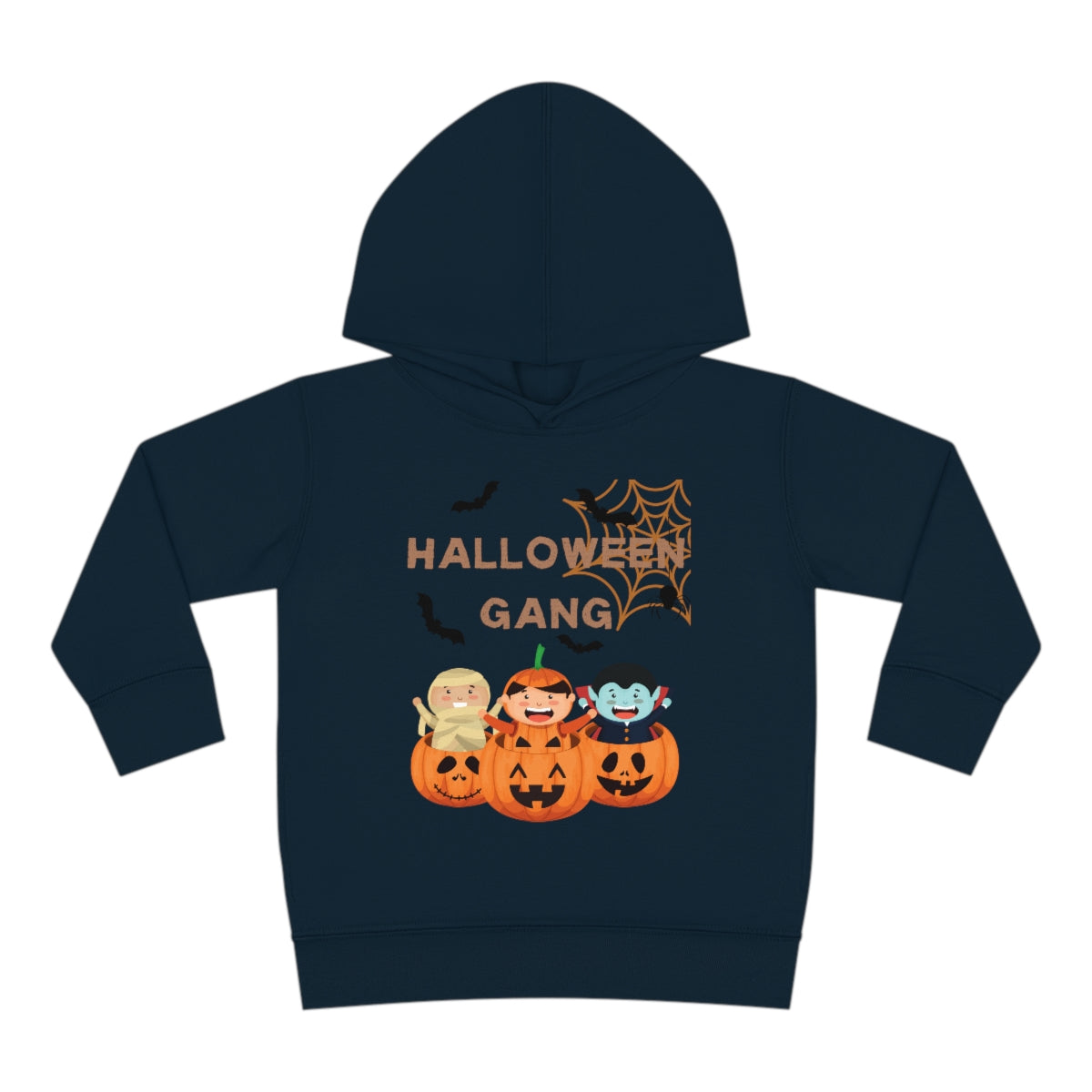 Happy Halloween Pumpkin Gang Toddler Pullover Fleece Hoodie