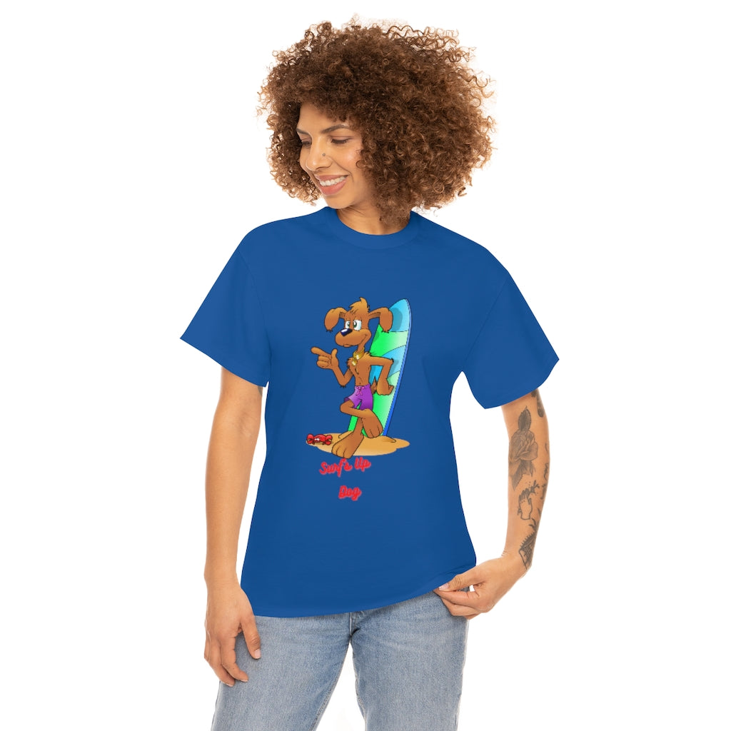 Surf's Up Dog Unisex Heavy Cotton Tee