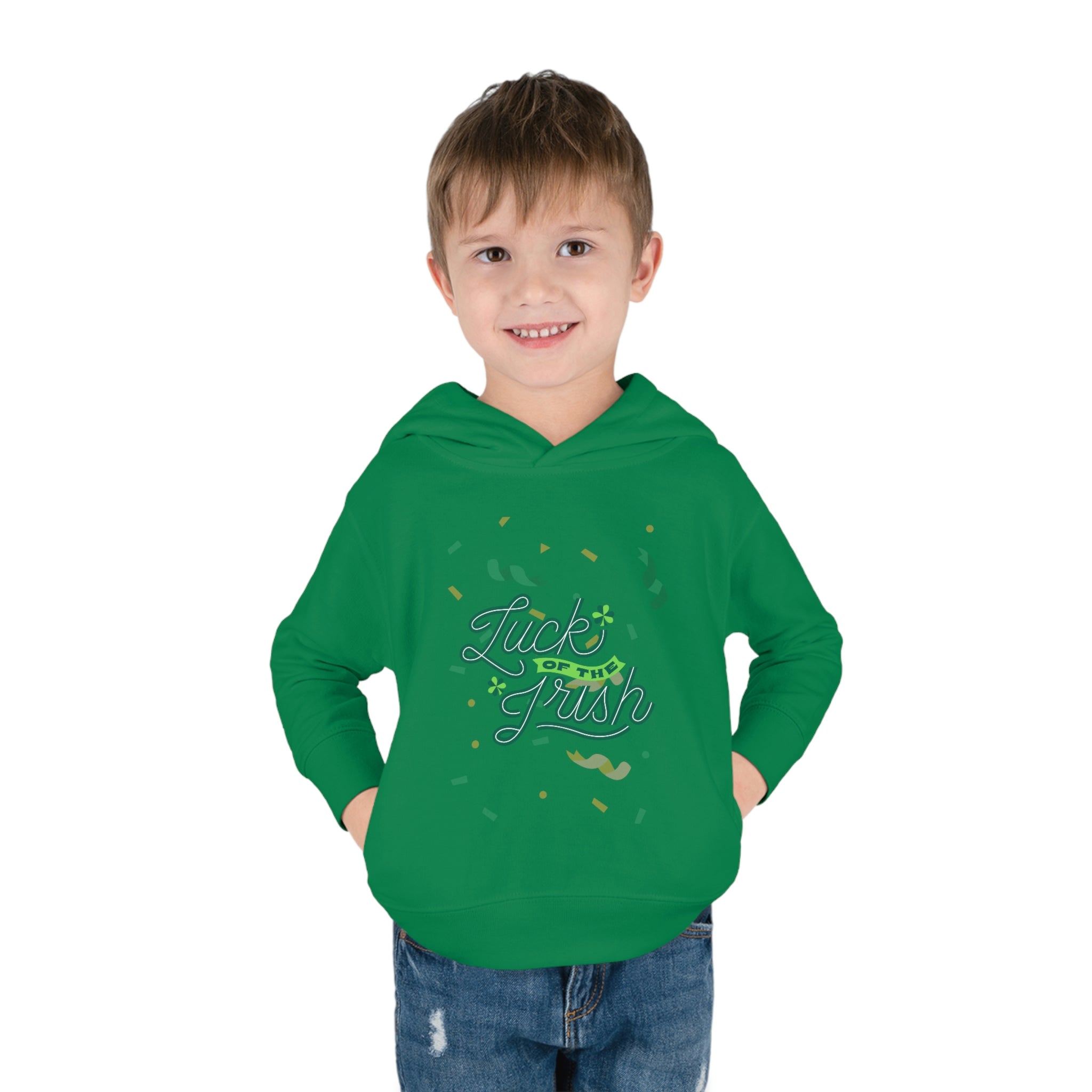 Luck Of The Irish Toddler Pullover Fleece Hoodie