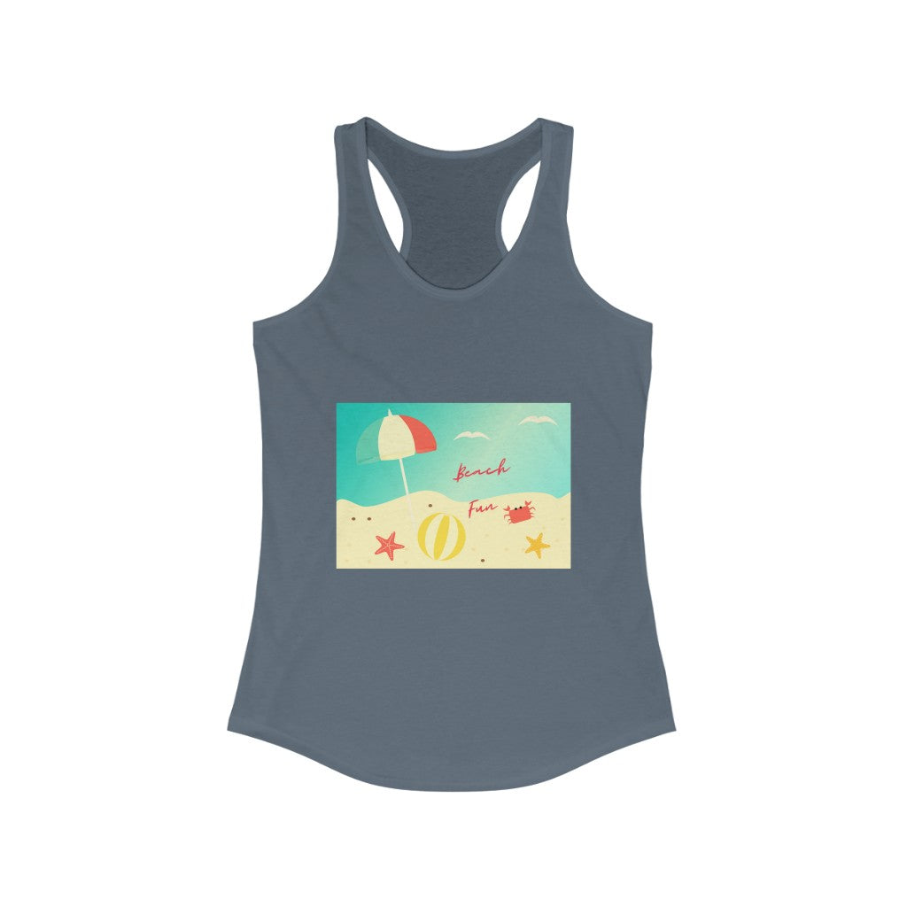 Beach Fun Women's Ideal Racerback Tank