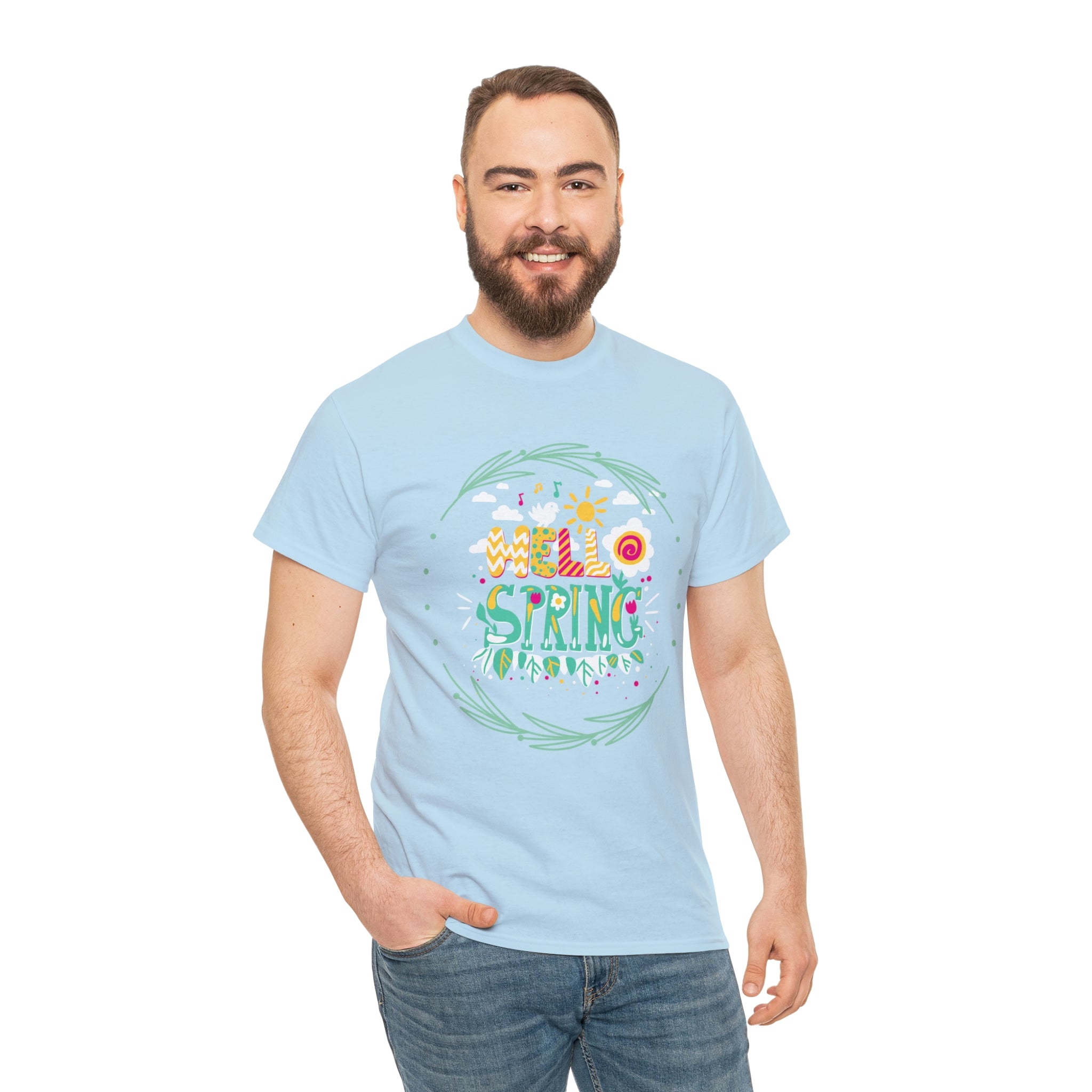 Hello Spring Unisex Heavy Cotton Tee