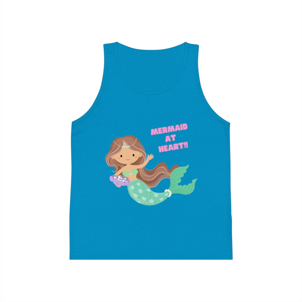 Mermaid at Heart Kid's Jersey Tank Top