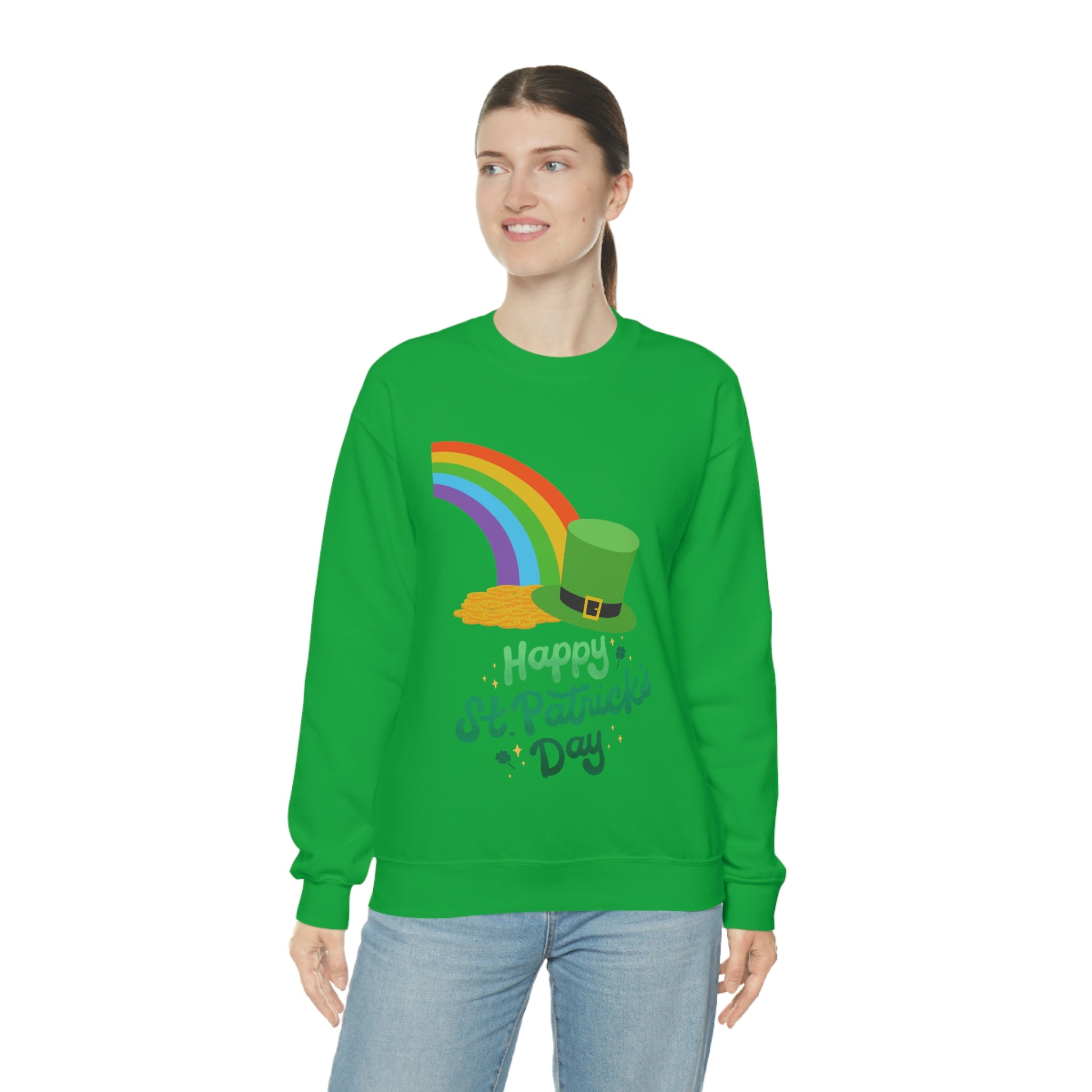 Happy Saint Patrick Day Unisex Heavy Blend™ Crewneck Sweatshirt