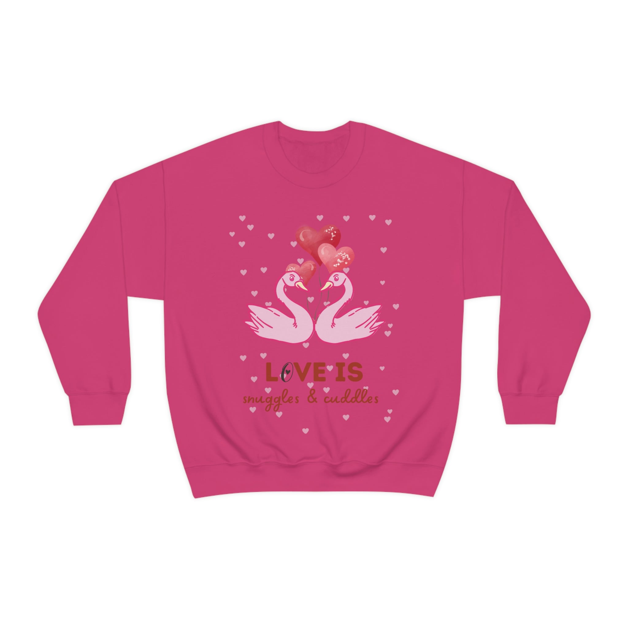 Love Is Snuggles & Cuddles Unisex Heavy Blend™ Crewneck Sweatshirt