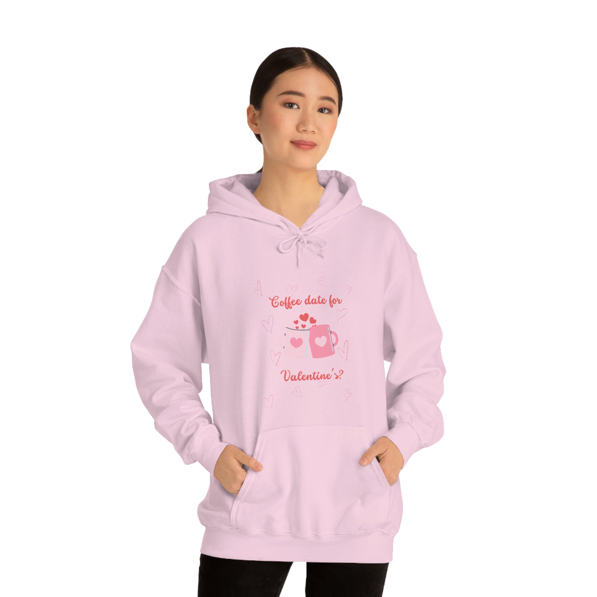 Coffee Date For Valentine's Unisex Heavy Blend™ Hooded Sweatshirt