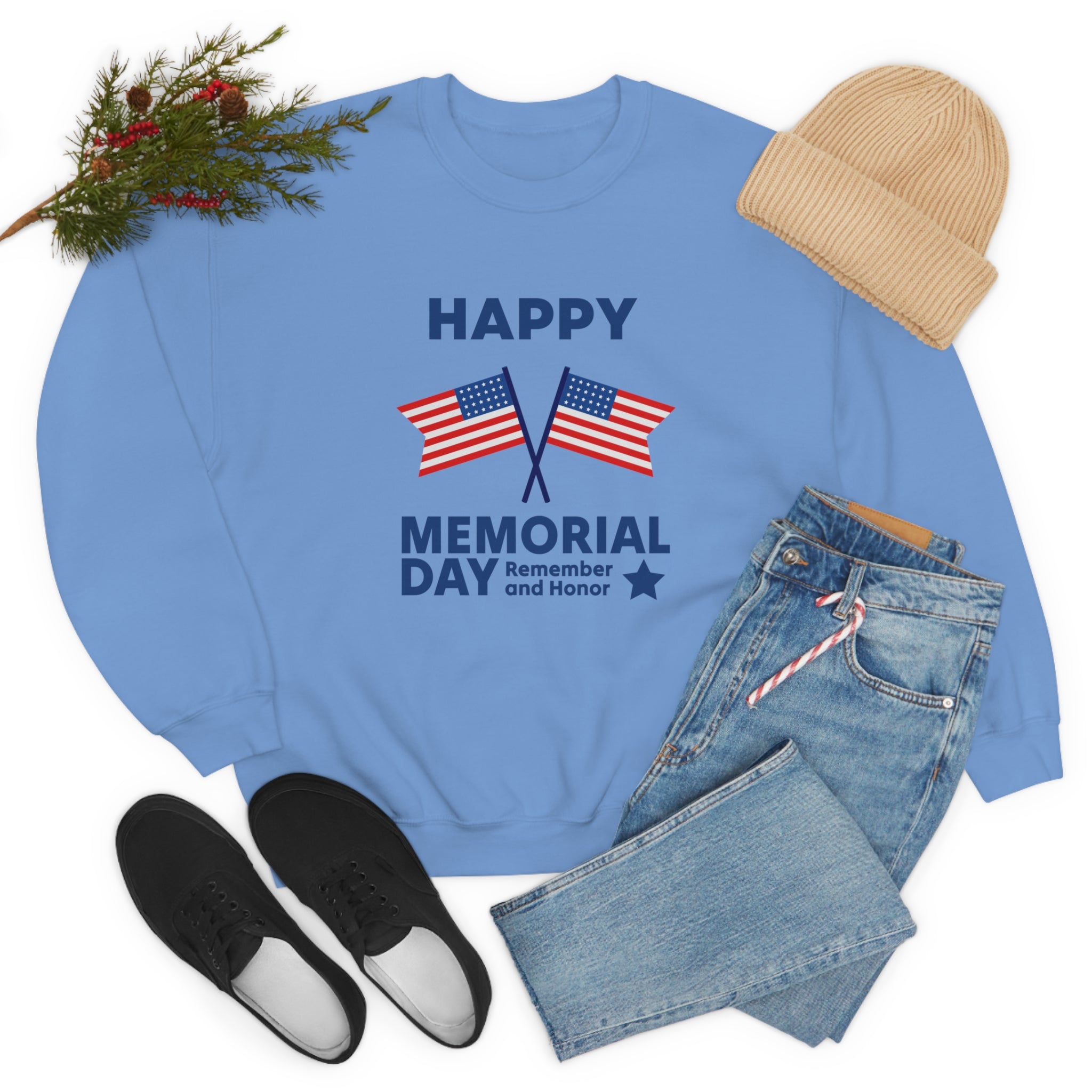 Happy Memorial Day Unisex Heavy Blend™ Crewneck Sweatshirt