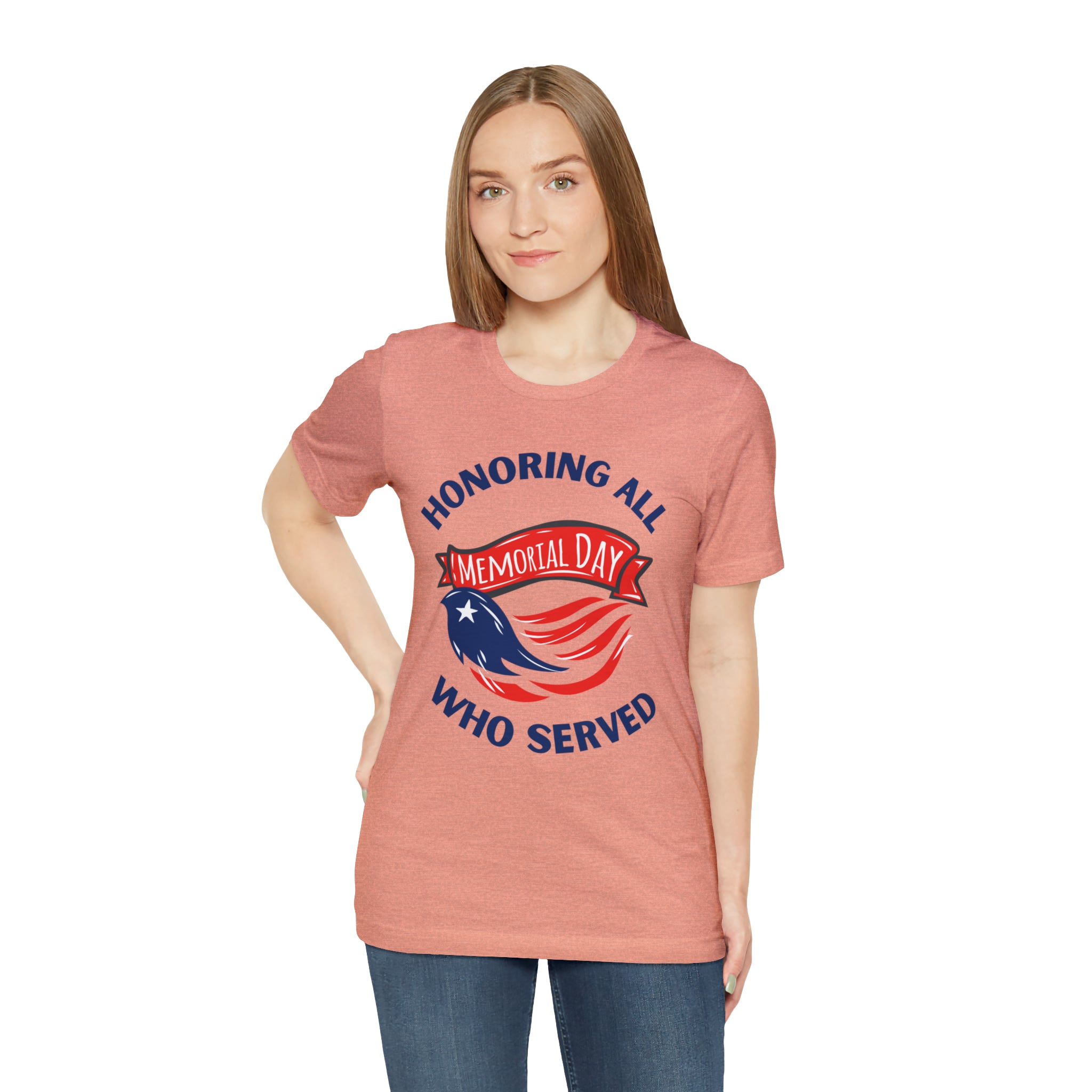 Memorial Day Honoring All Who Served Unisex Jersey Short Sleeve Tee