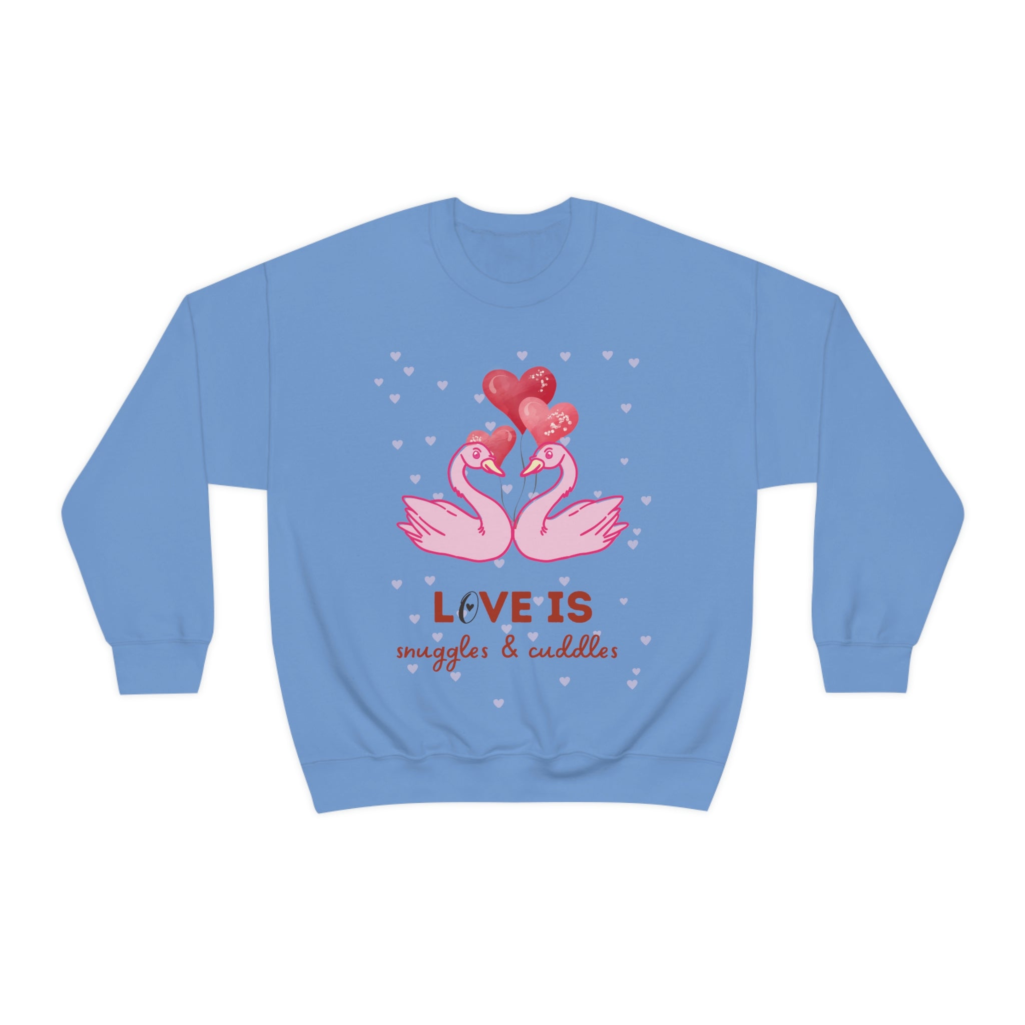 Love Is Snuggles & Cuddles Unisex Heavy Blend™ Crewneck Sweatshirt