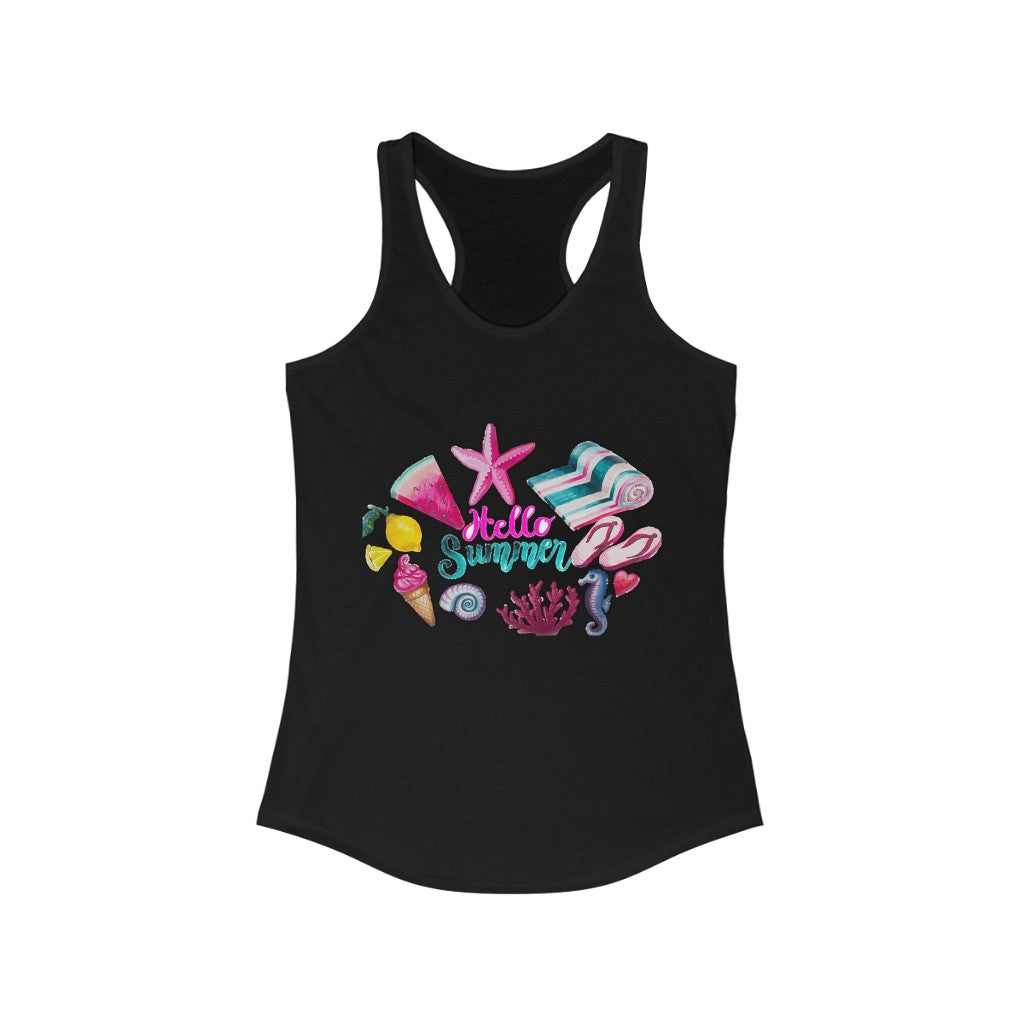 Hello Summer Women's Ideal Racerback Tank