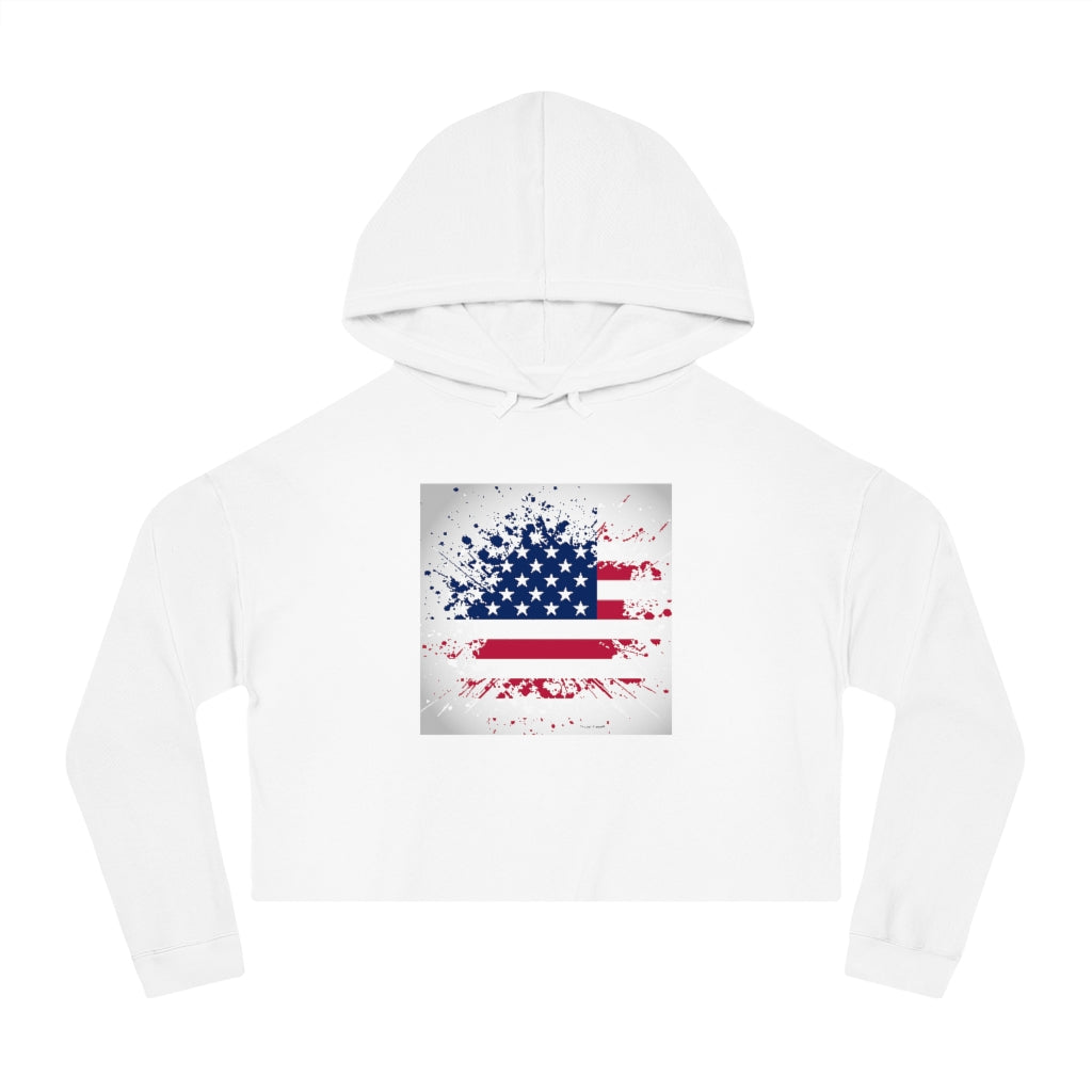 Old Glory Women’s Cropped Hooded Sweatshirt Old Glory