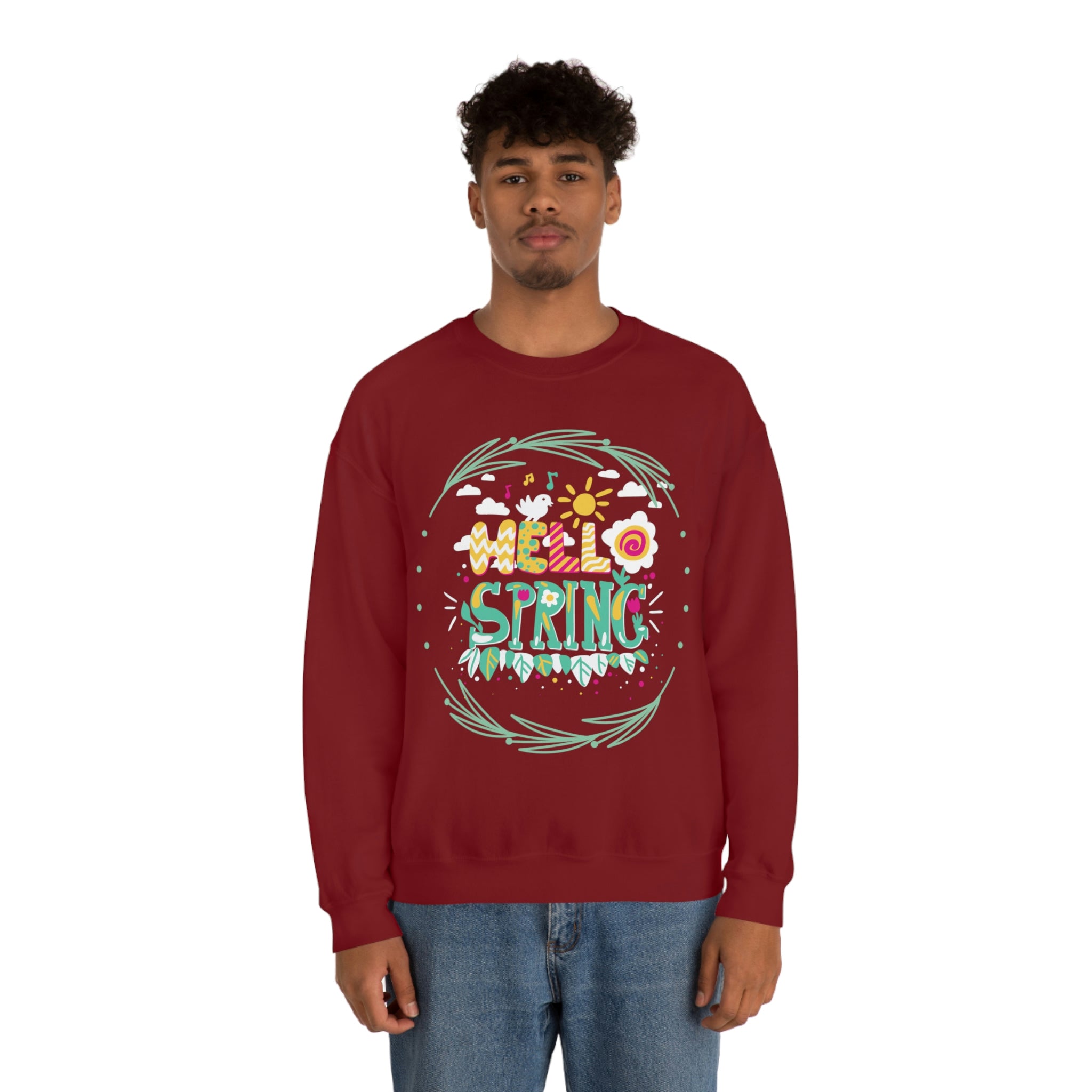 Hello Spring Unisex Heavy Blend™ Crewneck Sweatshirt