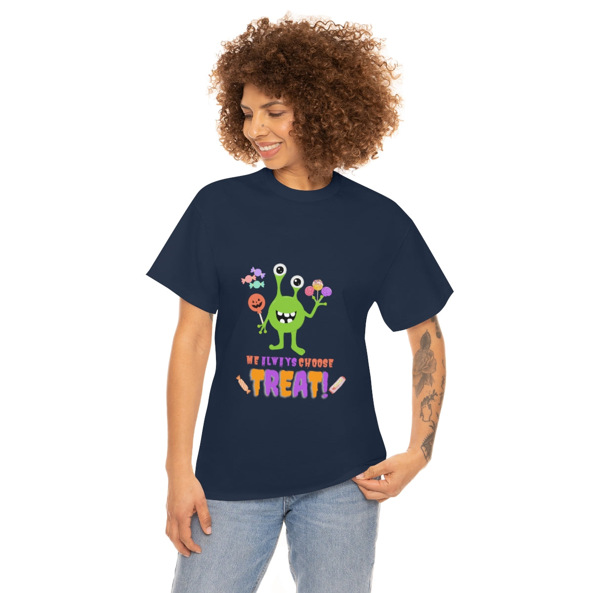 Me Always Choose Treat Unisex Heavy Cotton Tee