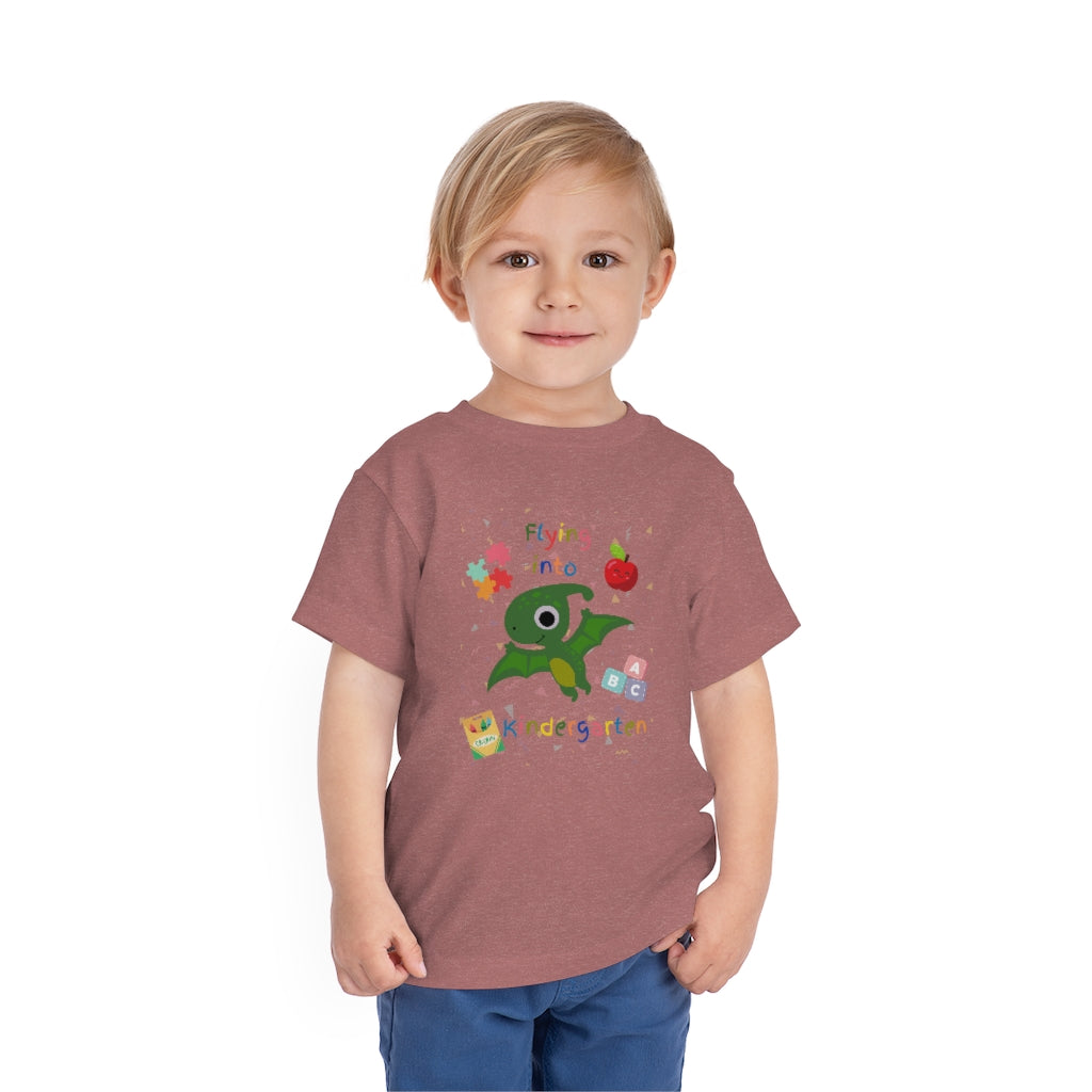 Flying Into Kindergarten Toddler Short Sleeve Tee