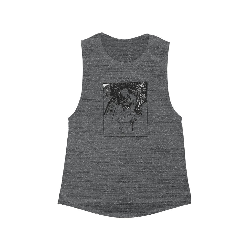 Piano Player Women's Flowy Scoop Muscle Tank