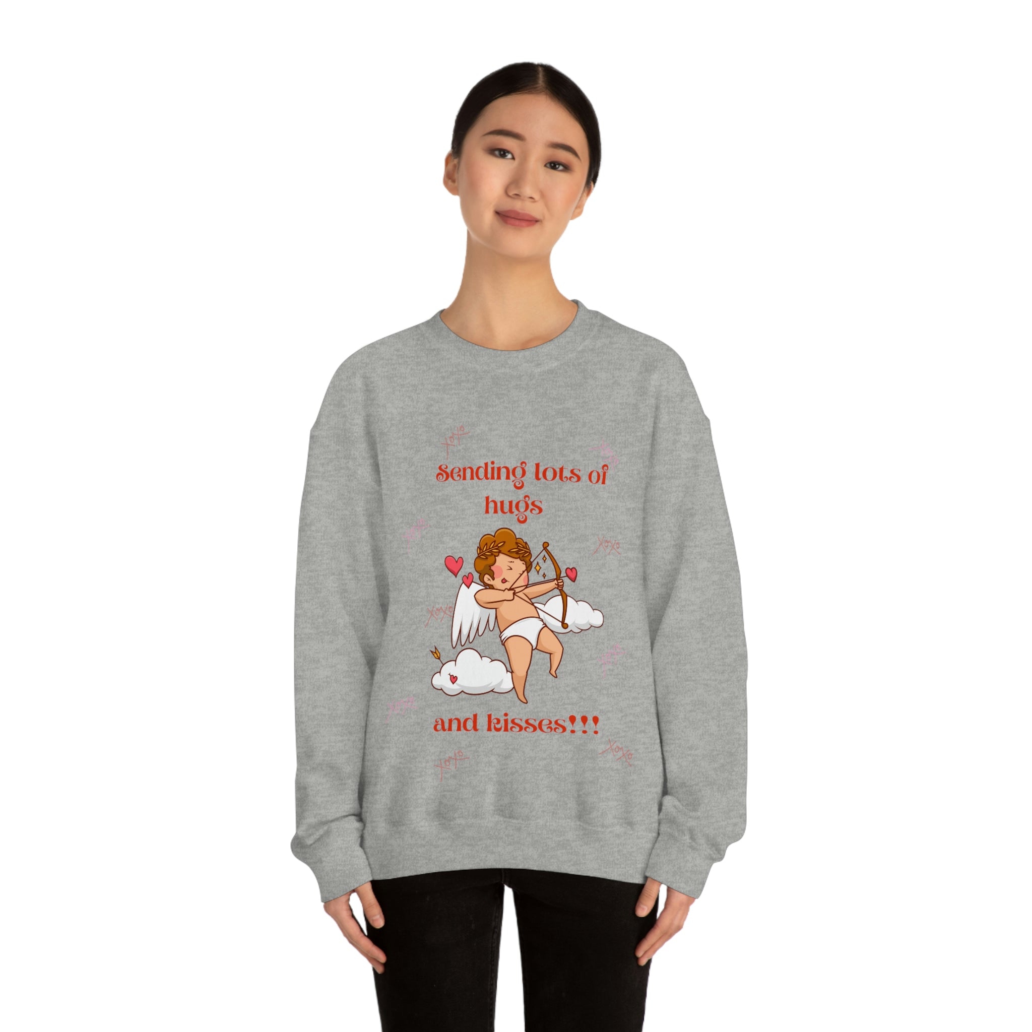 Sending Lots Of Hugs & Kisses!! Unisex Heavy Blend™ Crewneck Sweatshirt