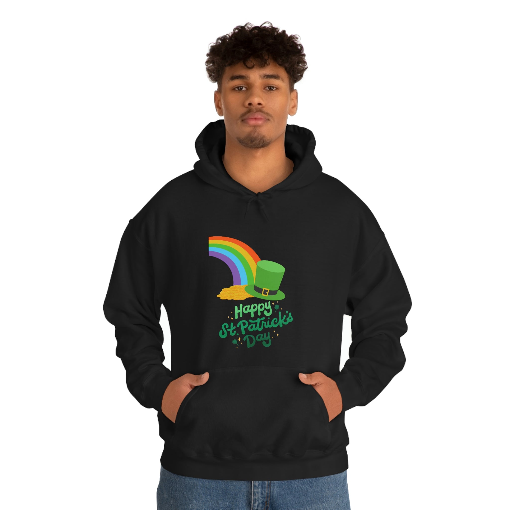 Happy Saint Patrick Day Unisex Heavy Blend™ Hooded Sweatshirt