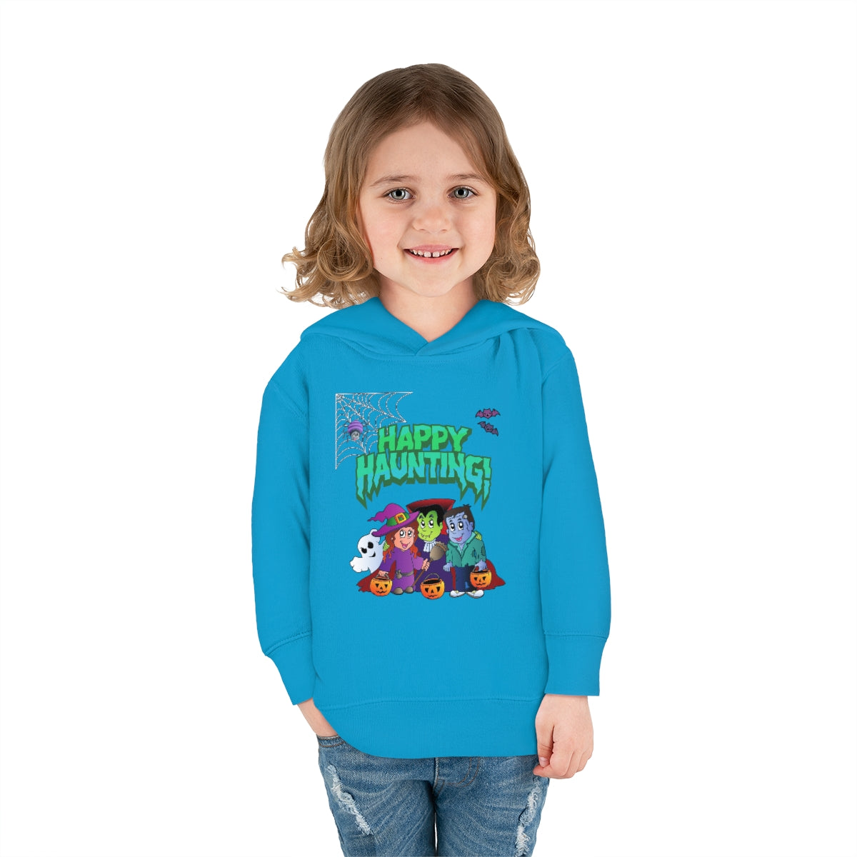 Happy Haunting Toddler Pullover Fleece Hoodie