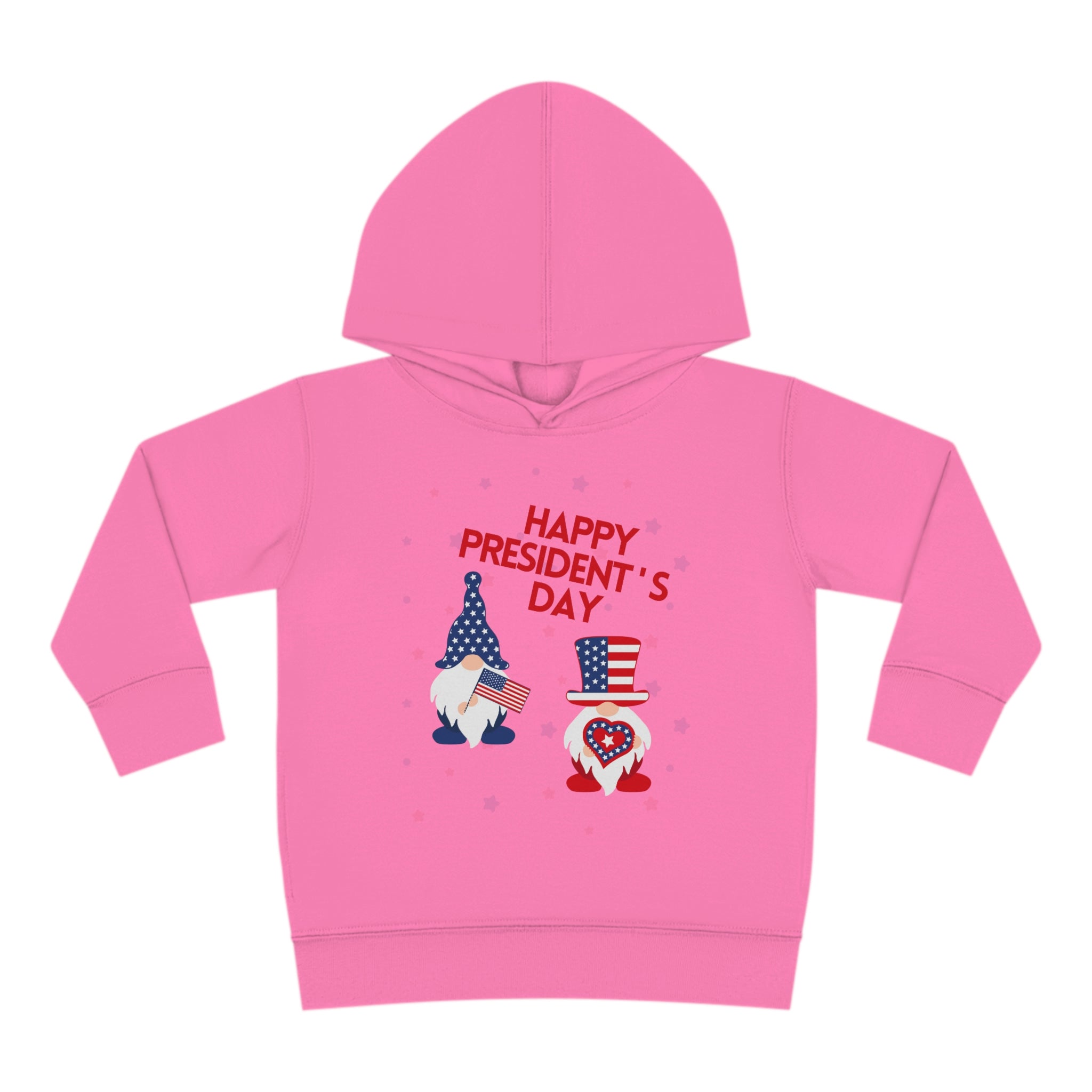 Happy President's Day Gnome Toddler Pullover Fleece Hoodie