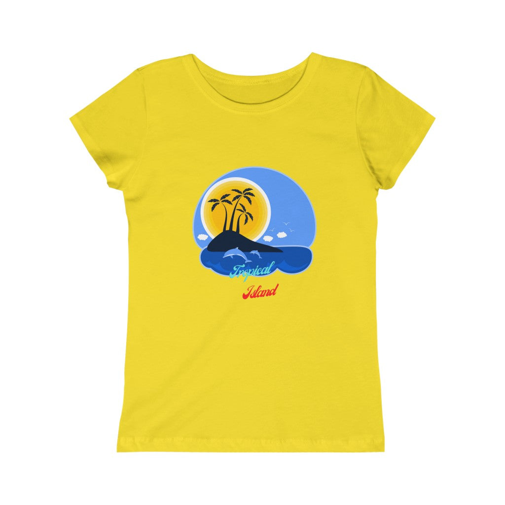 Tropical Island Girls Princess Tee