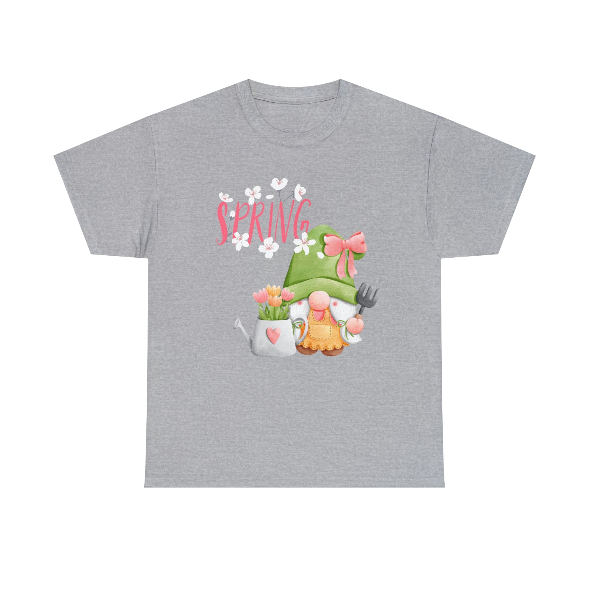 Gnome Happy Spring Unisex Heavy Cotton Tee