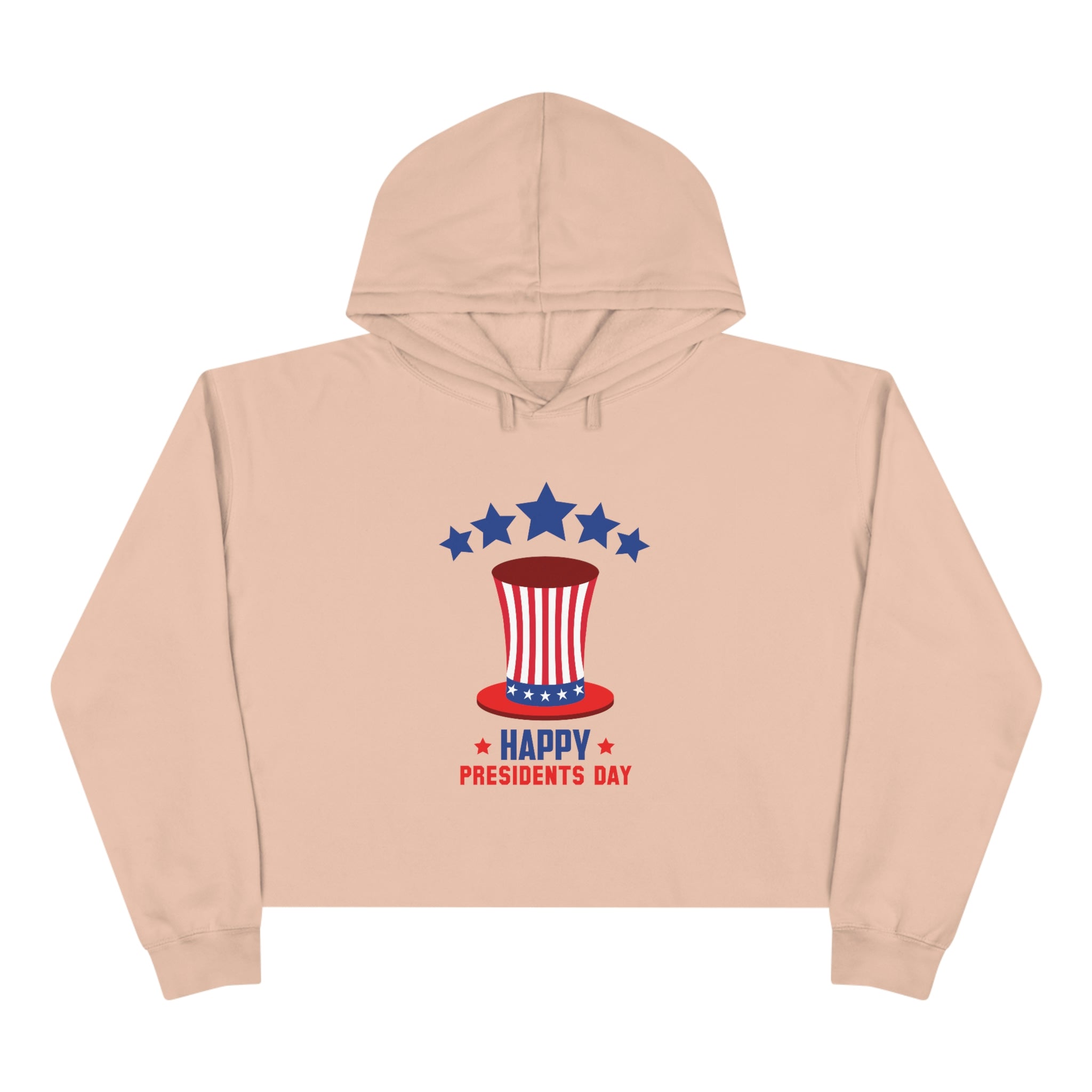 Happy President's Day Hat Crop Hoodie