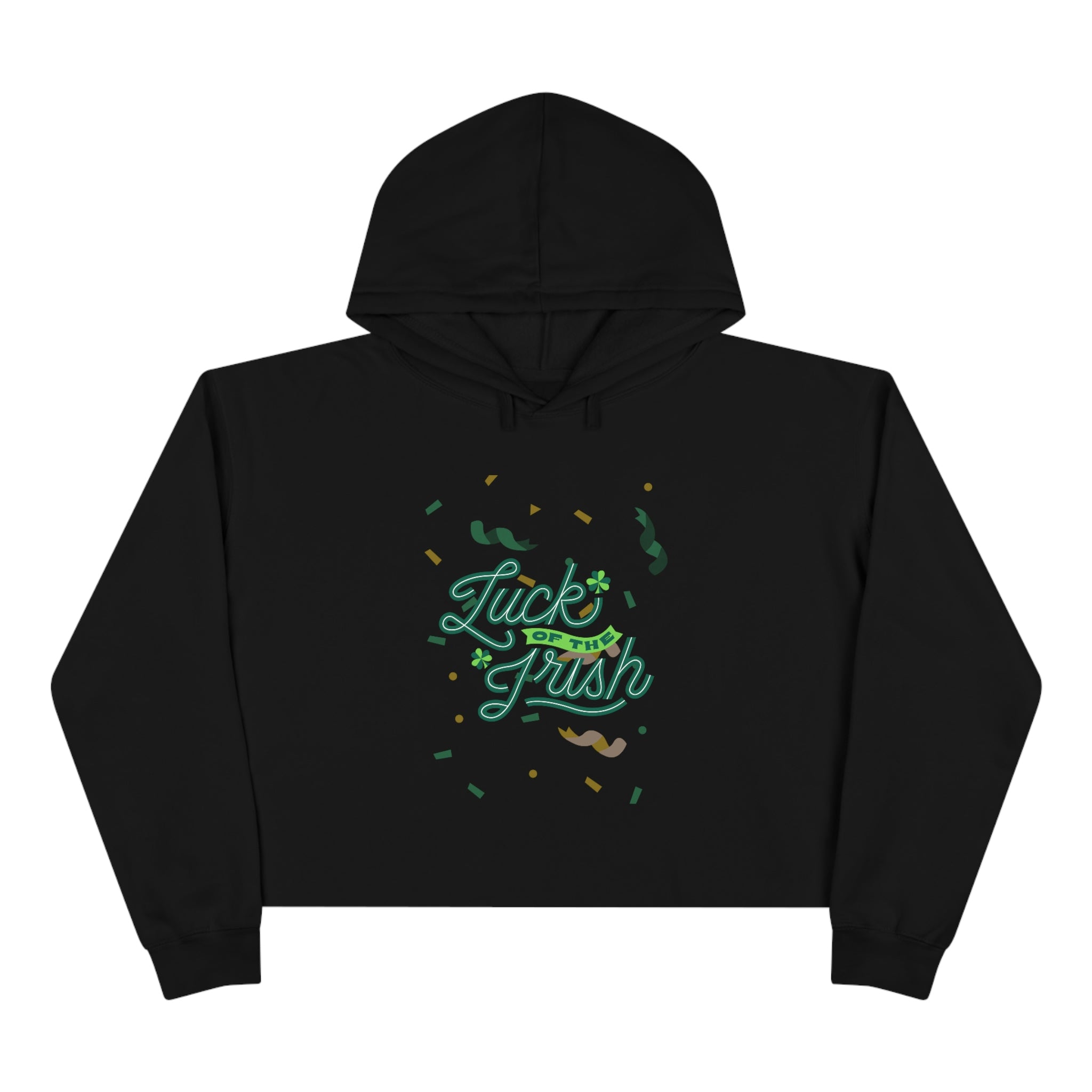 Luck Of The Irish Crop Hoodie