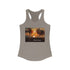 The Beach is the Place Women's Ideal Racerback Tank