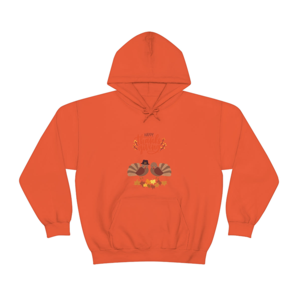 Cute Thanksgiving Turkey Pilgrims Unisex Heavy Blend™ Hooded Sweatshirt