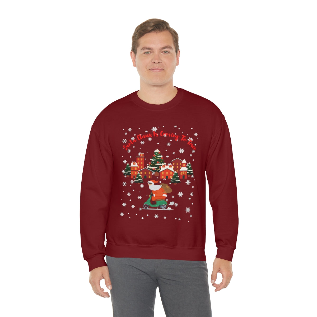 Santa Claus Is Coming To Town Unisex Heavy Blend™ Crewneck Sweatshirt