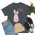 Happy Easter Day Bunny Unisex Heavy Cotton Tee