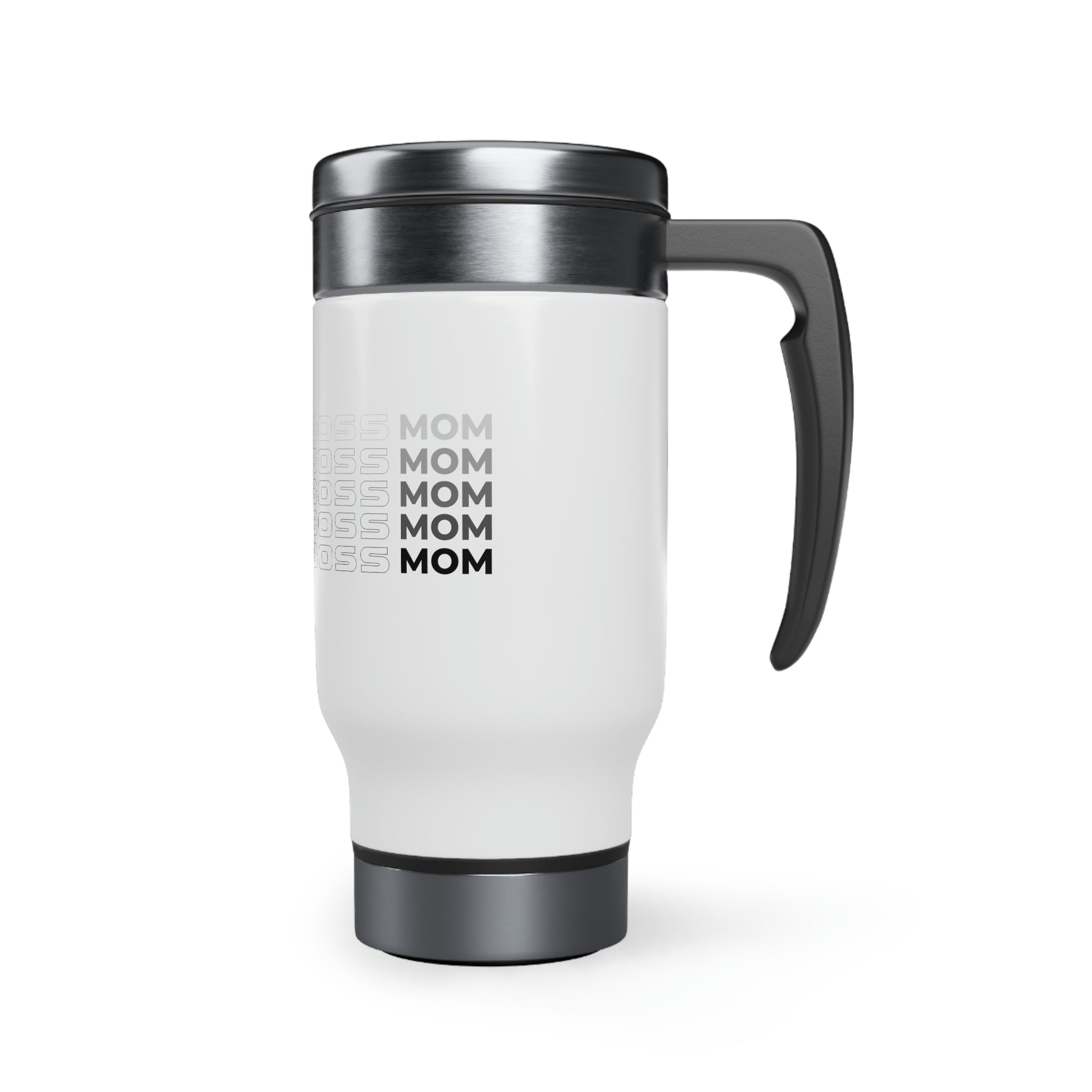 Boss Mom Stainless Steel Travel Mug with Handle, 14oz