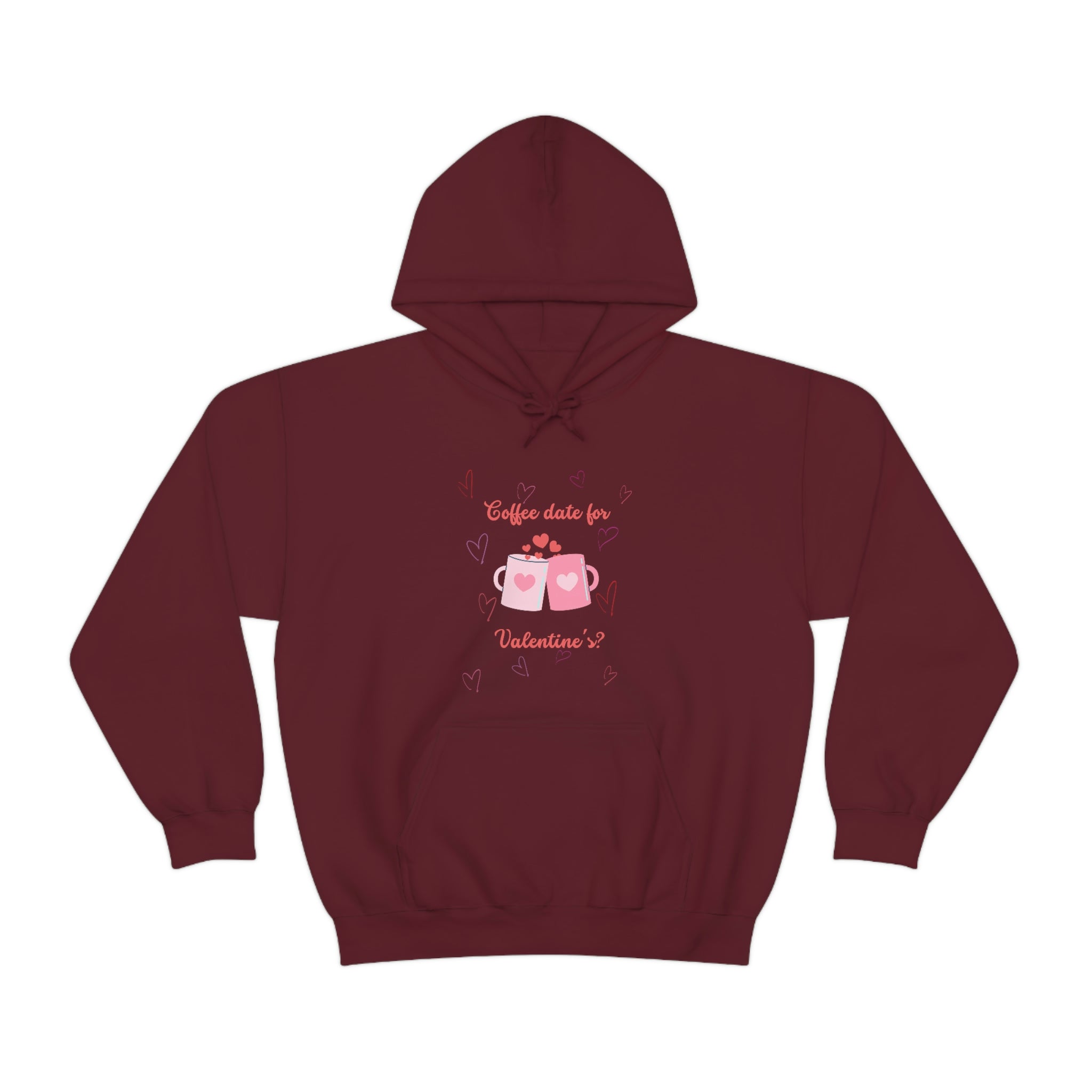 Coffee Date For Valentine's Unisex Heavy Blend™ Hooded Sweatshirt