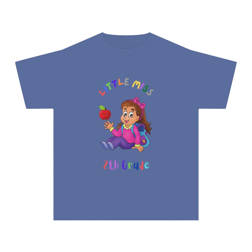 Little Miss 2nd Grade Youth Midweight Tee