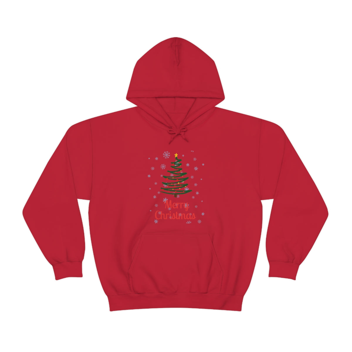 Merry Christmas Tree Unisex Heavy Blend™ Hooded Sweatshirt