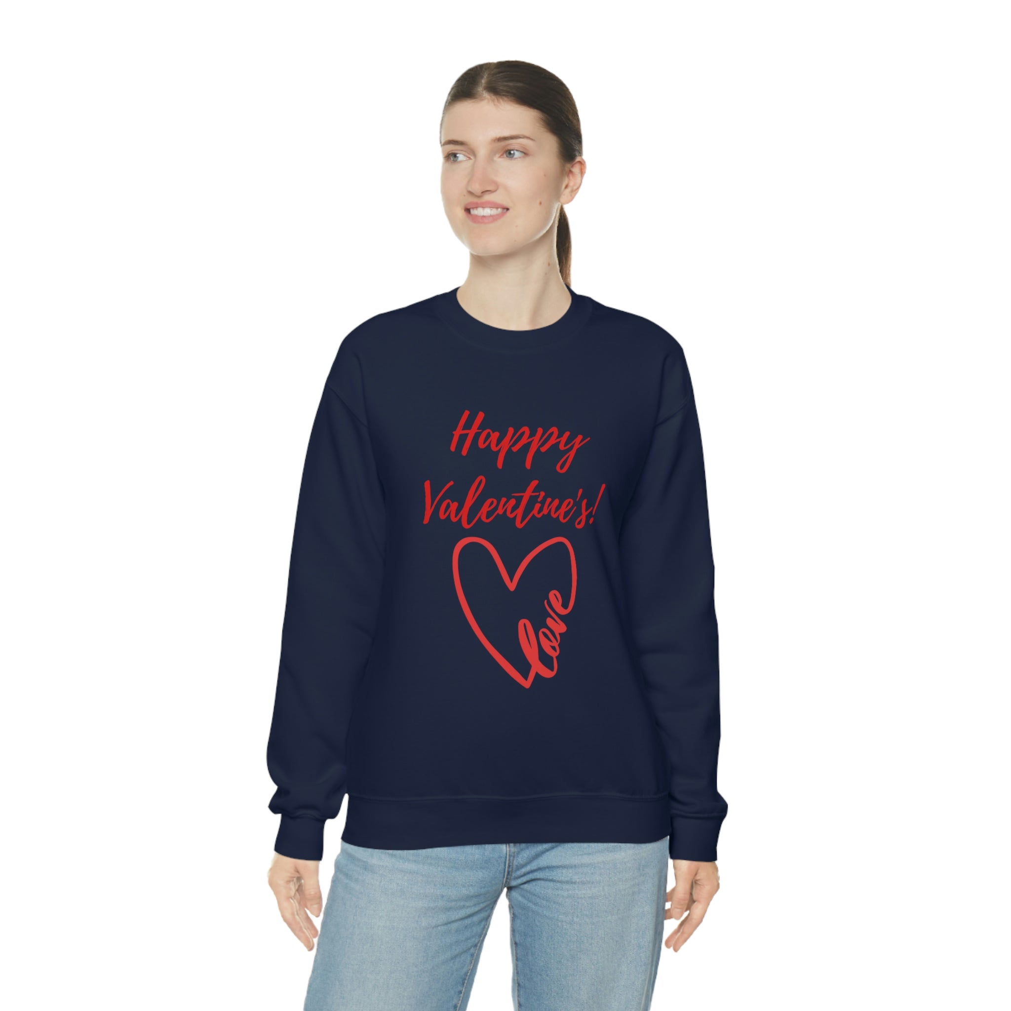 Happy Valentine's Love! Unisex Heavy Blend™ Crewneck Sweatshirt