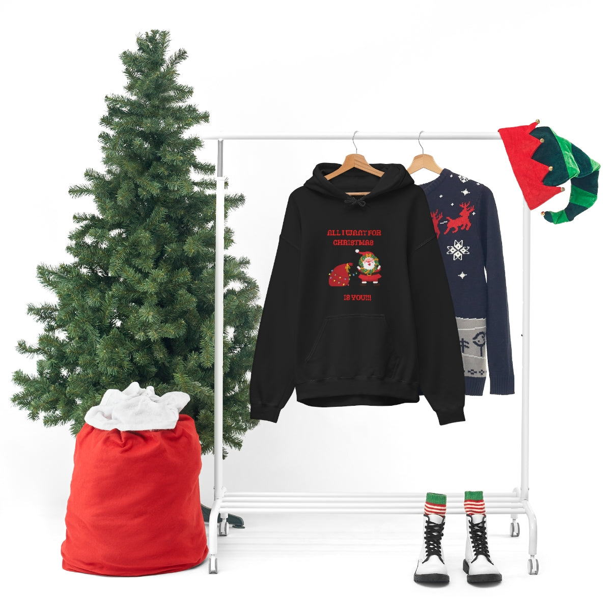 All I Want For Christmas Is You !!!! Unisex Heavy Blend™ Hooded Sweatshirt