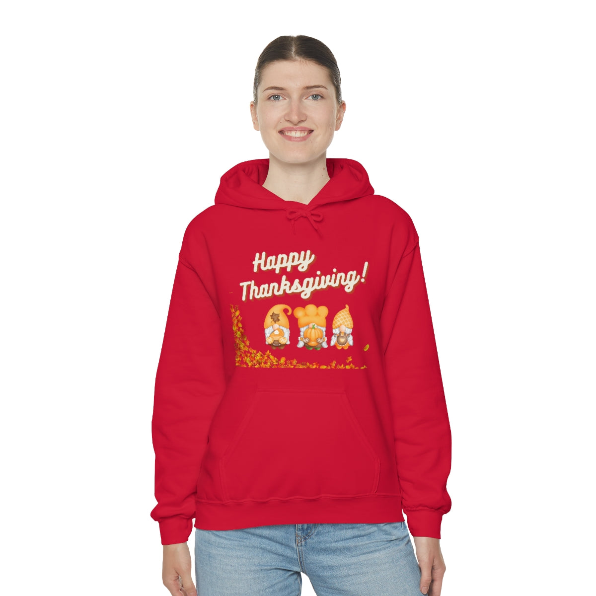 Happy Thanksgiving Gnome Unisex Heavy Blend™ Hooded Sweatshirt