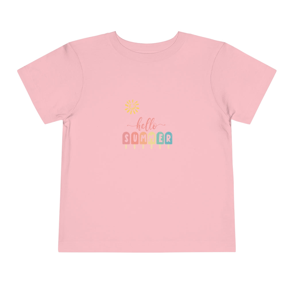 Sunny Hello Summer Toddler Short Sleeve Tee