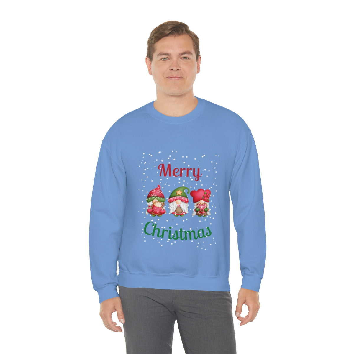 Three Gnomes Merry Christmas Unisex Heavy Blend™ Crewneck Sweatshirt