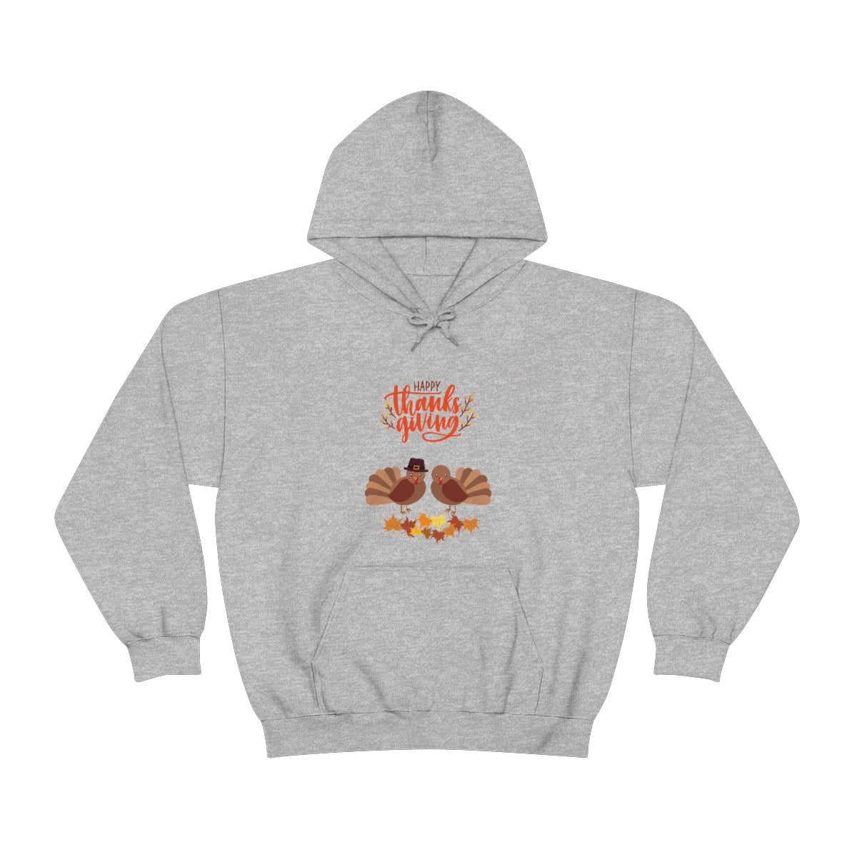 Cute Thanksgiving Turkey Pilgrims Unisex Heavy Blend™ Hooded Sweatshirt