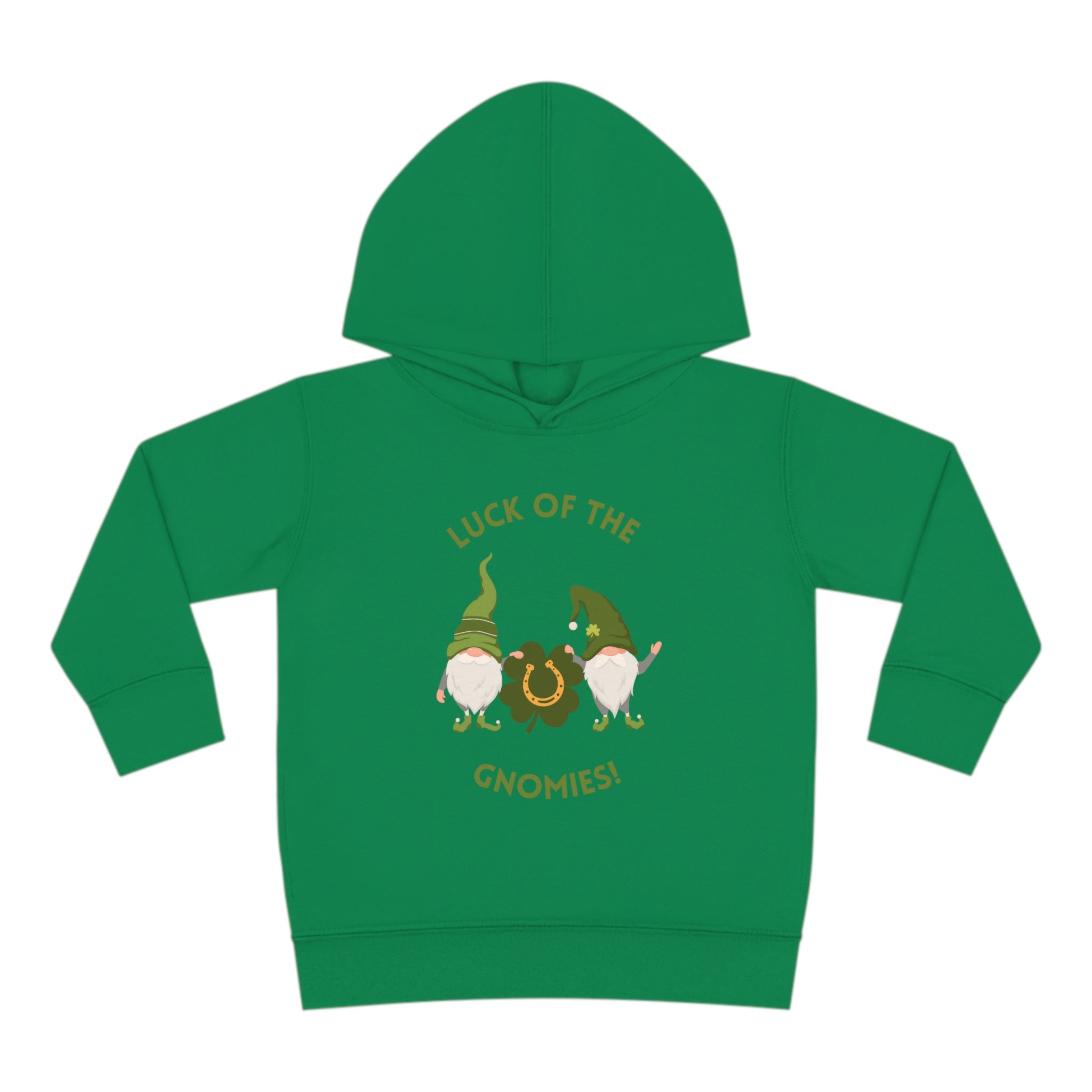 The Luck Of The Gnomies! Toddler Pullover Fleece Hoodie