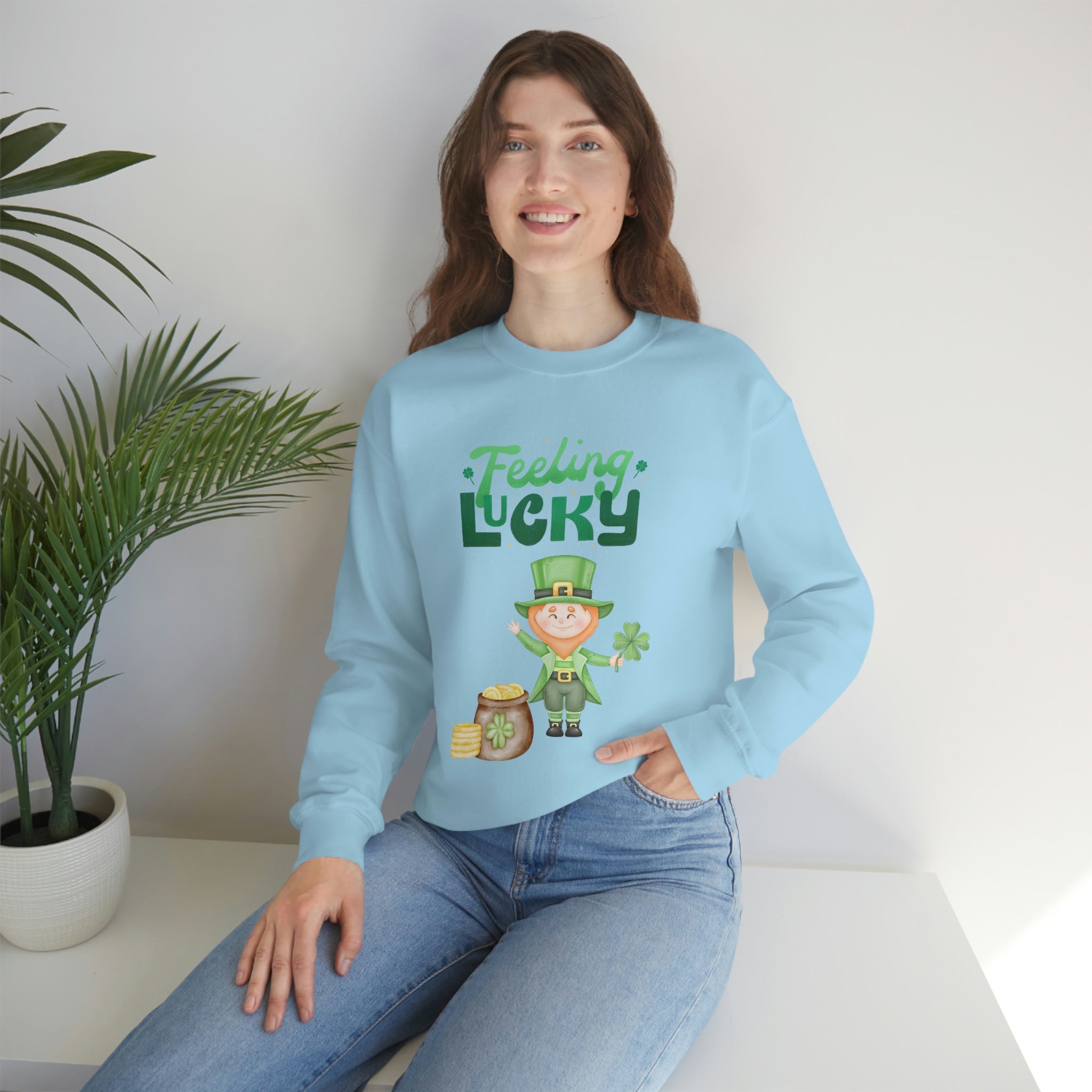 Feeling Lucky Unisex Heavy Blend™ Crewneck Sweatshirt