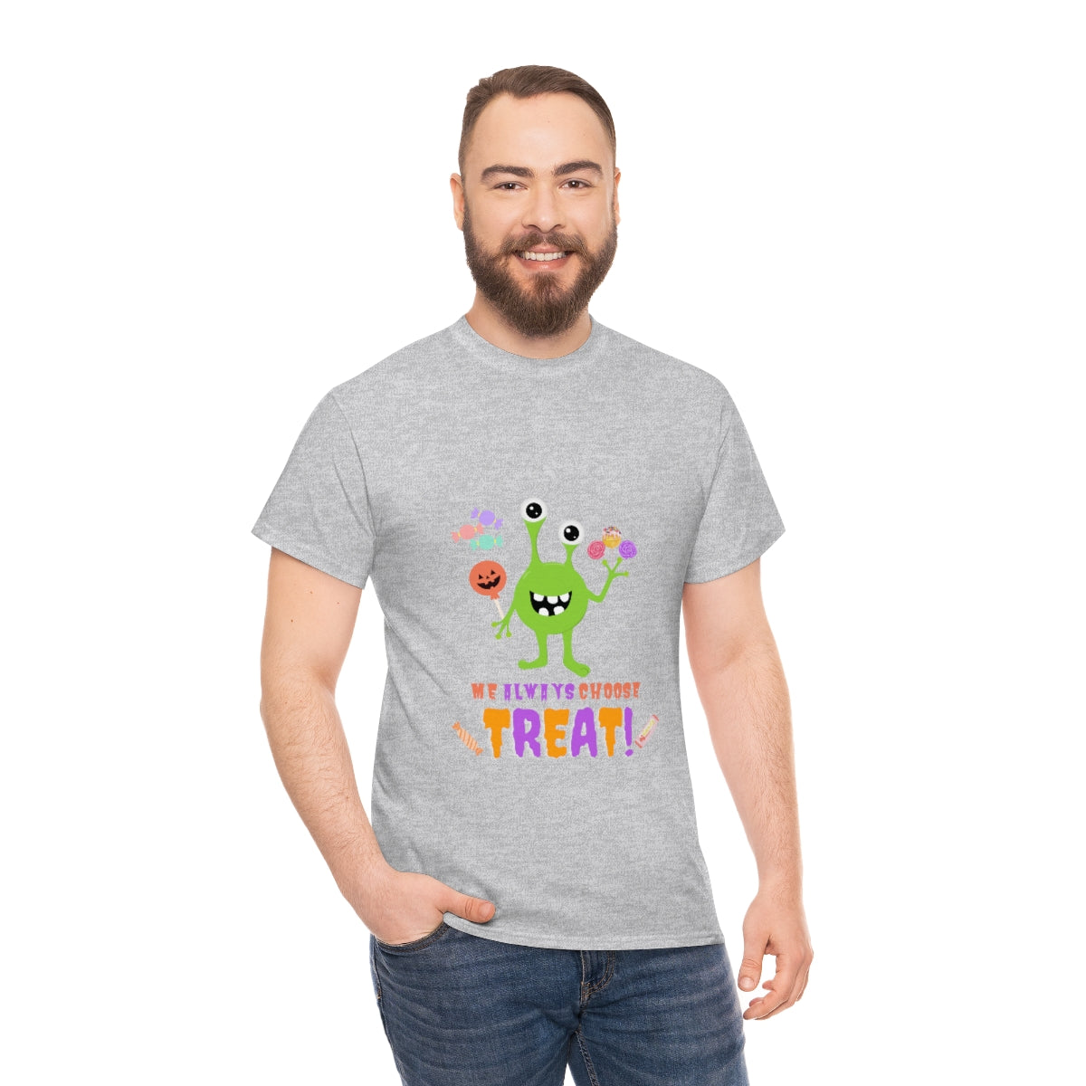 Me Always Choose Treat Unisex Heavy Cotton Tee