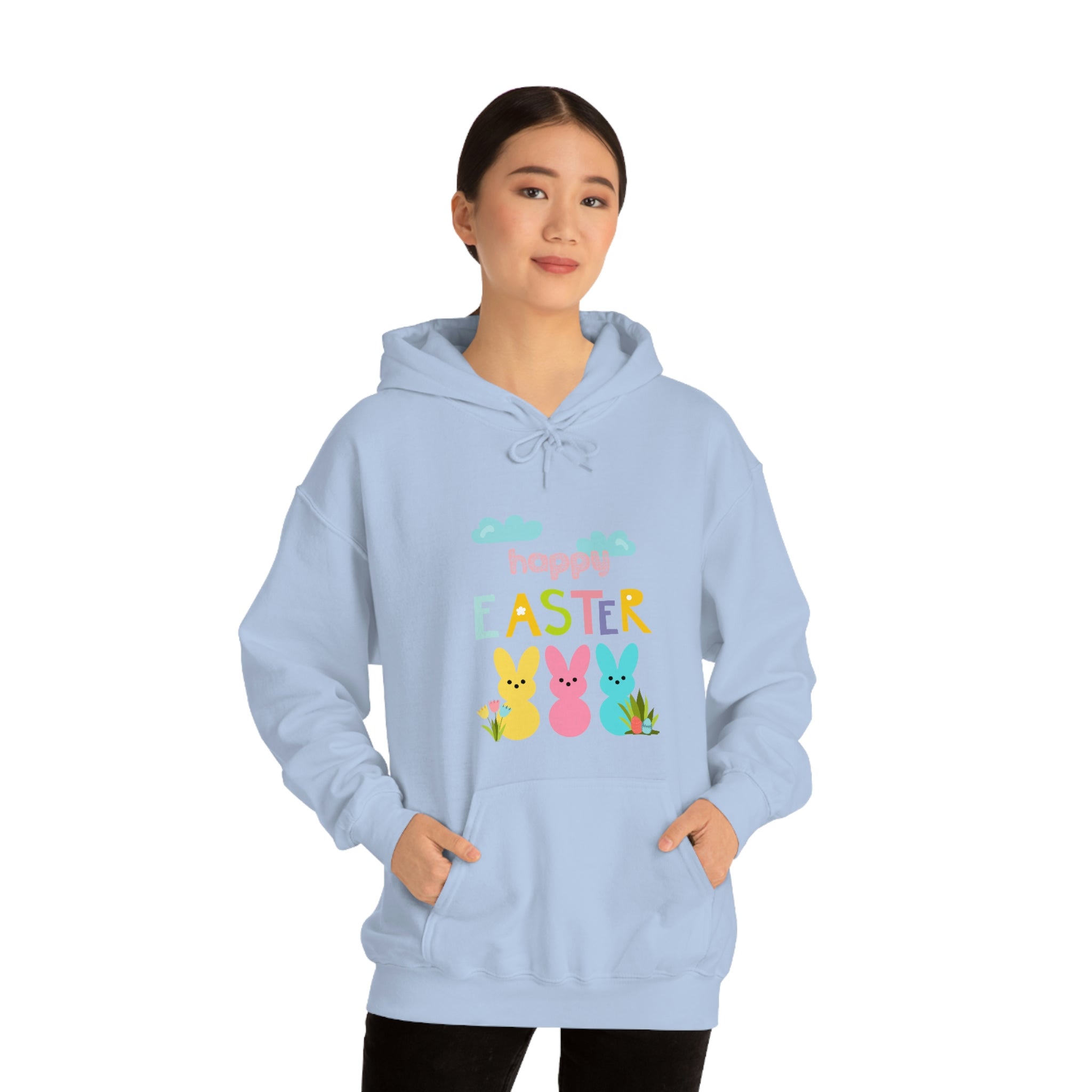 Happy Easter Bunny Unisex Heavy Blend™ Hooded Sweatshirt