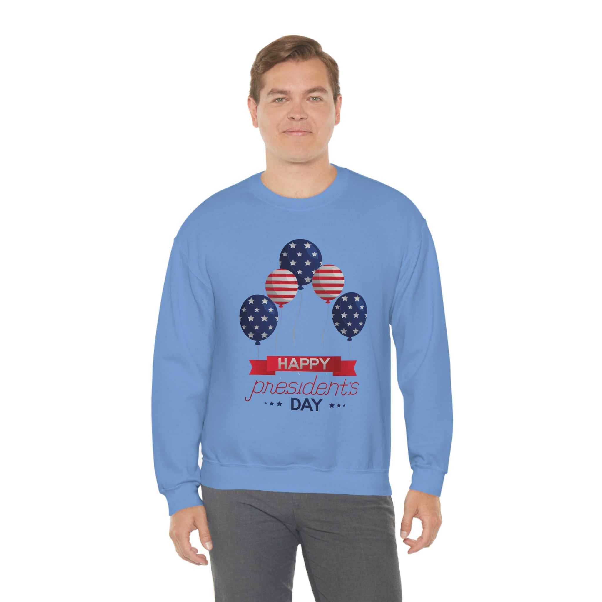 Happy President's Day Stars & Stripe Unisex Heavy Blend™ Crewneck Sweatshirt