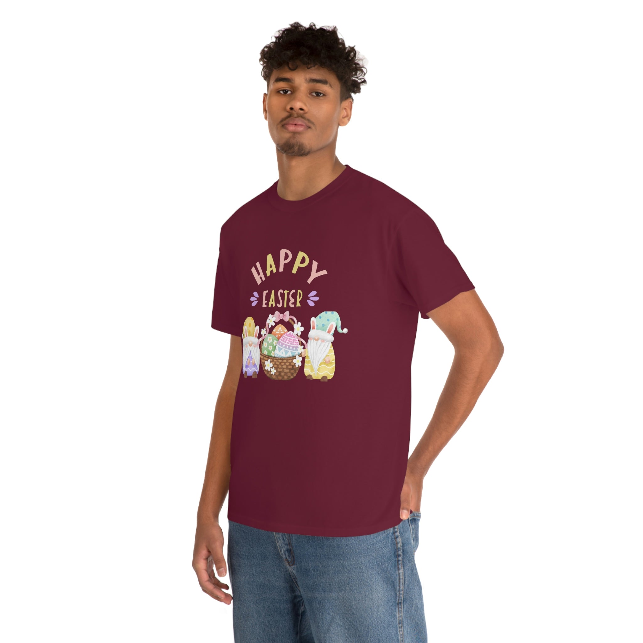 Happy Easter Gnome Unisex Heavy Cotton Tee