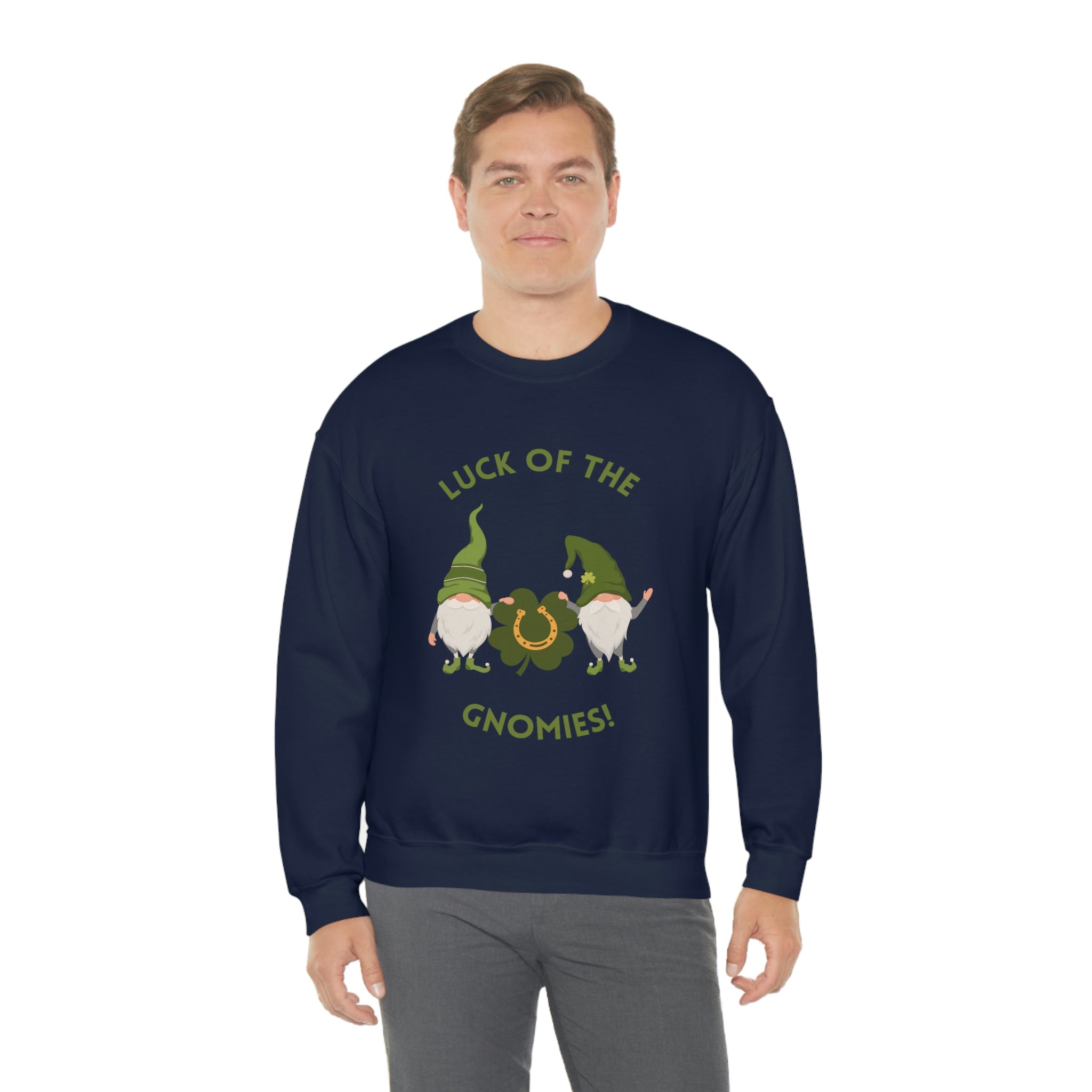 The Luck Of The Gnomies! Unisex Heavy Blend™ Crewneck Sweatshirt