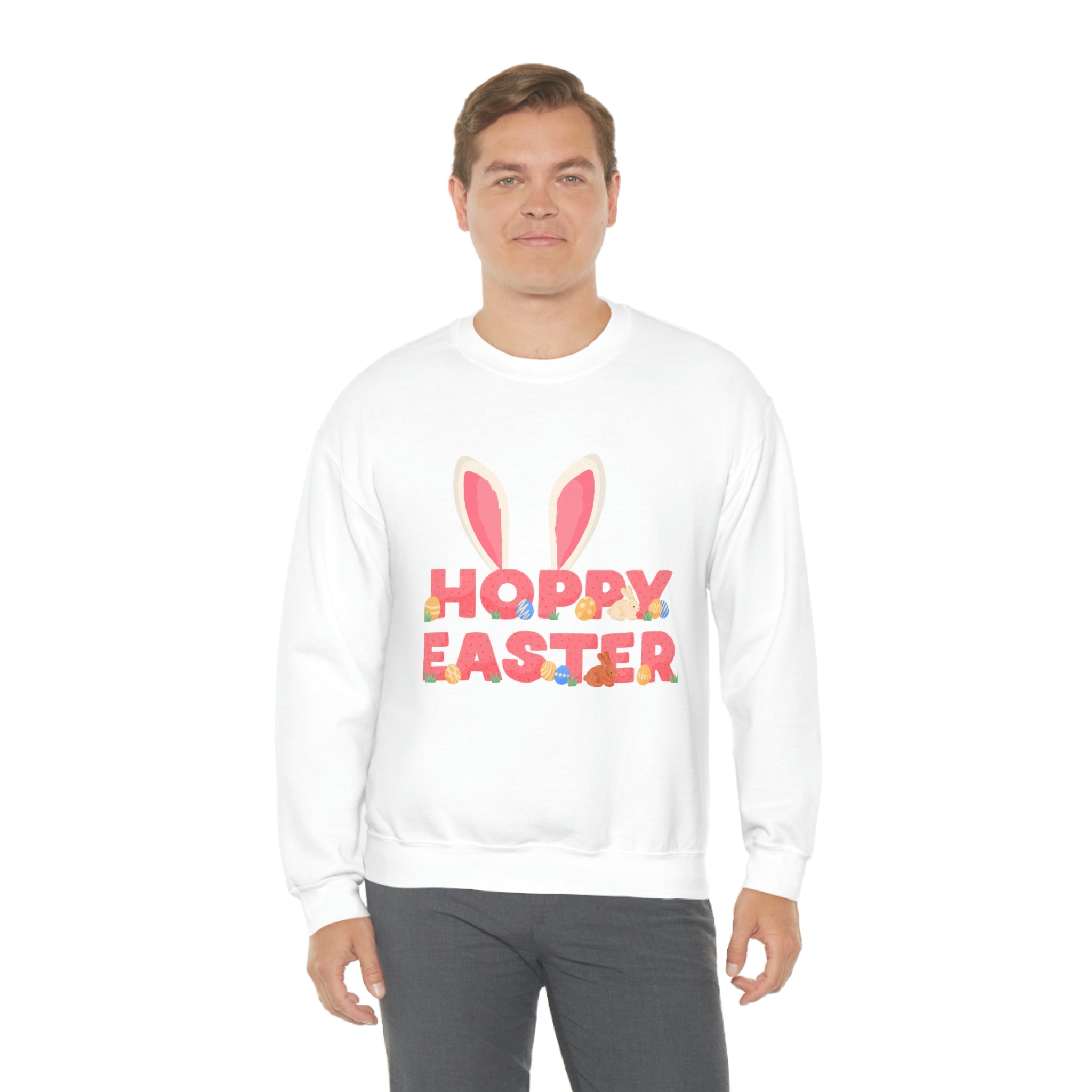 The Hoppy Easter Unisex Heavy Blend™ Crewneck Sweatshirt